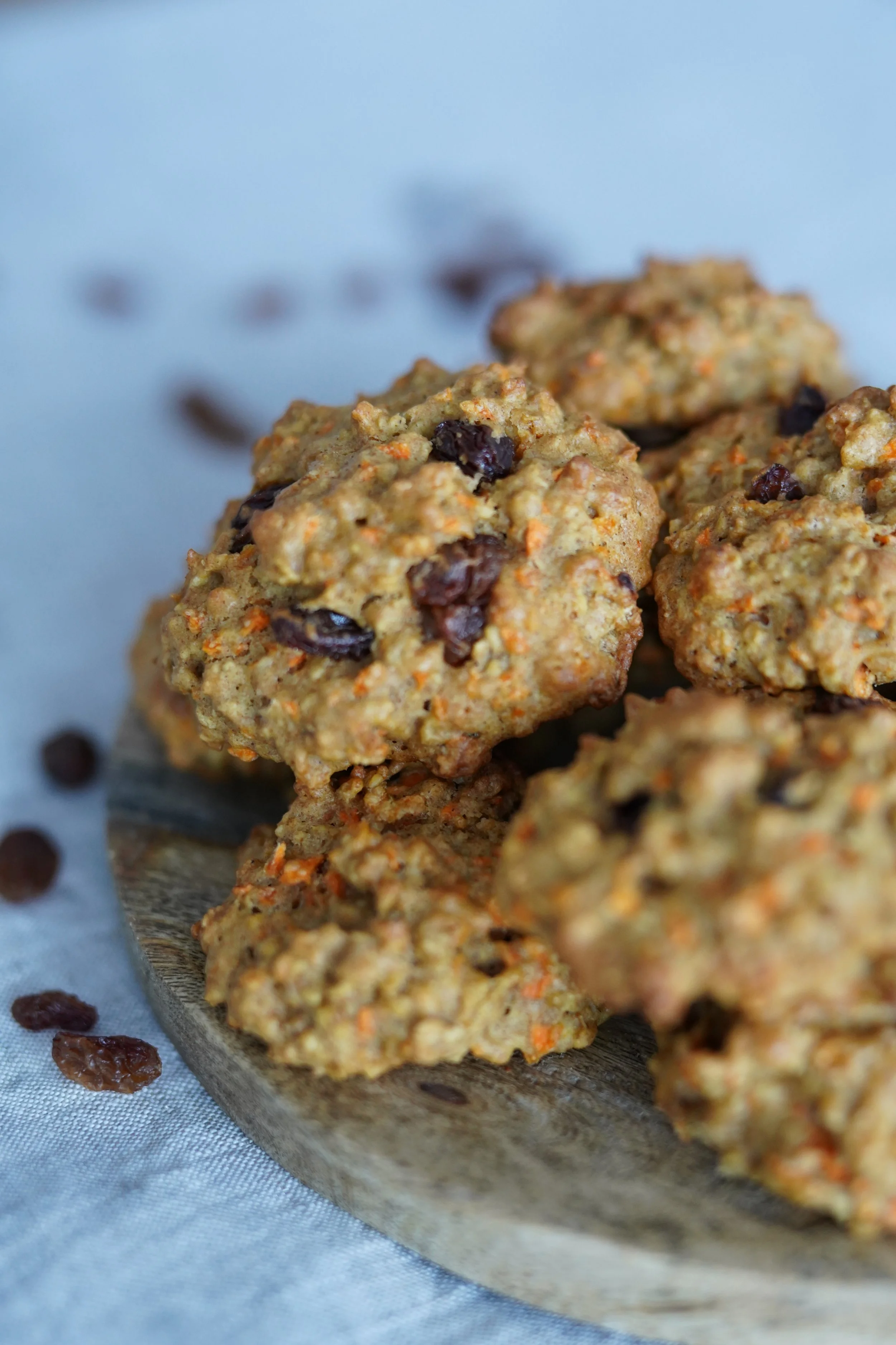 Cookies carottes raisins