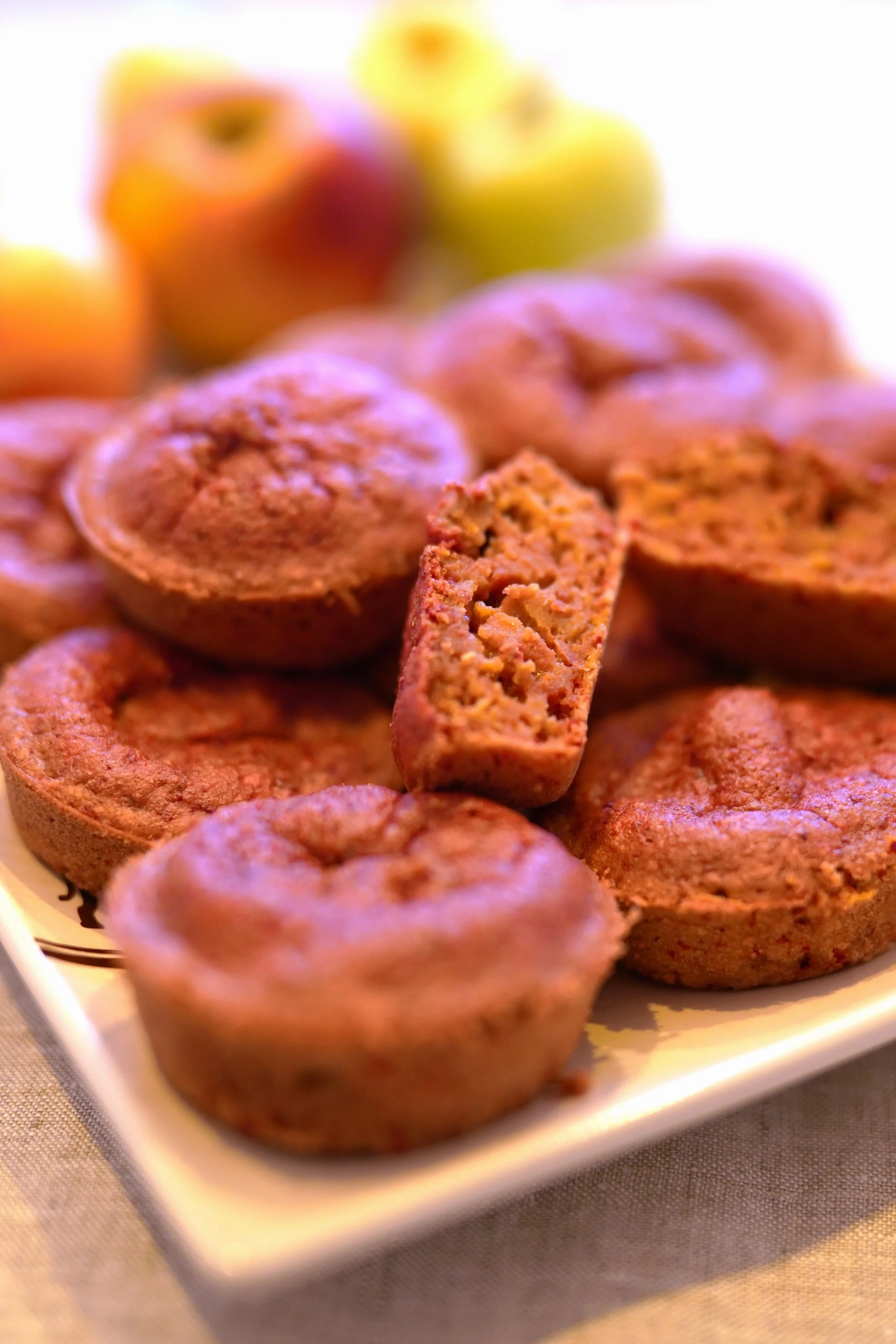Muffins betteraves et pommes 