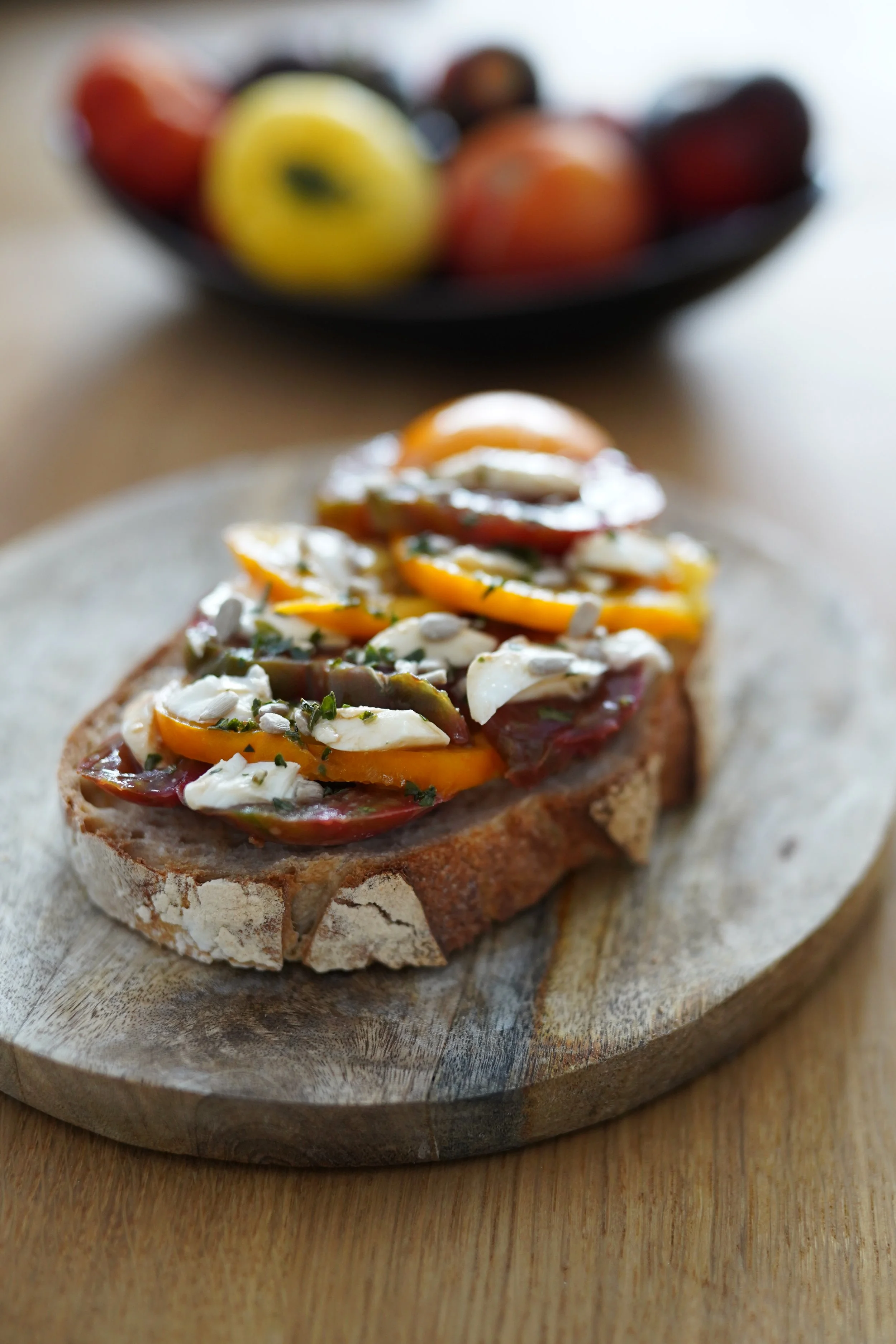 Tartine tomates mozza