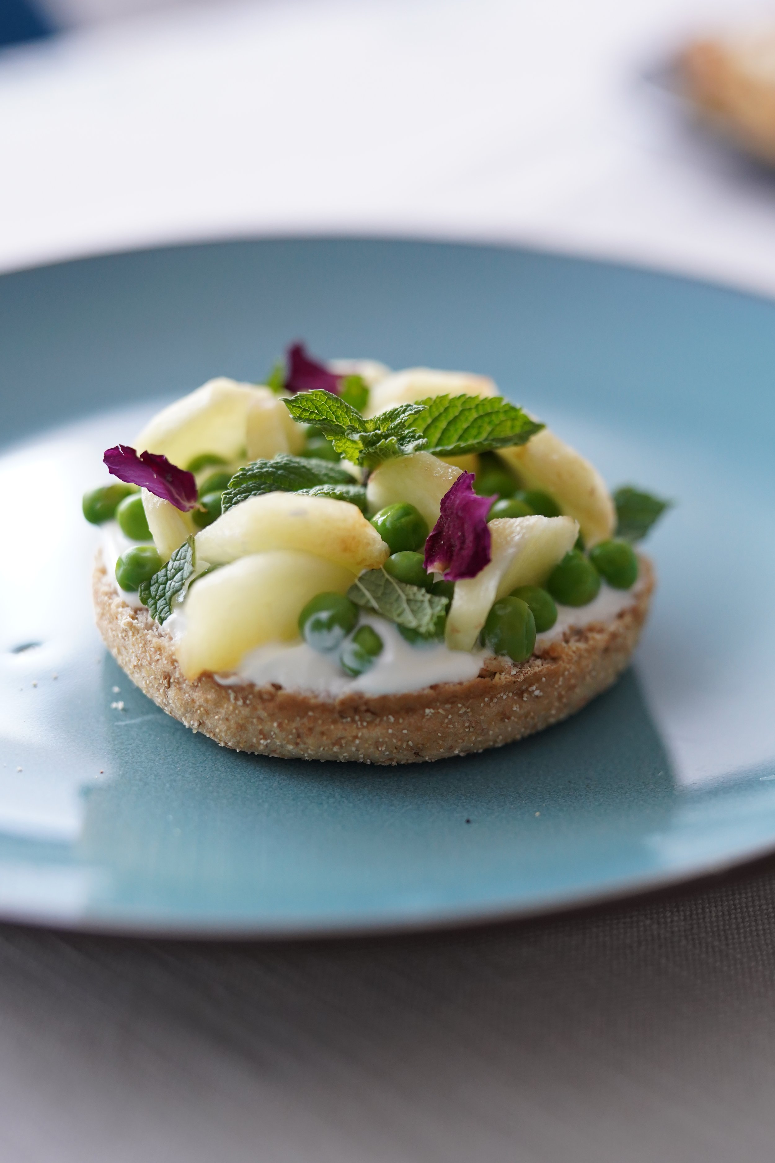 Tart’ine petits pois pêches