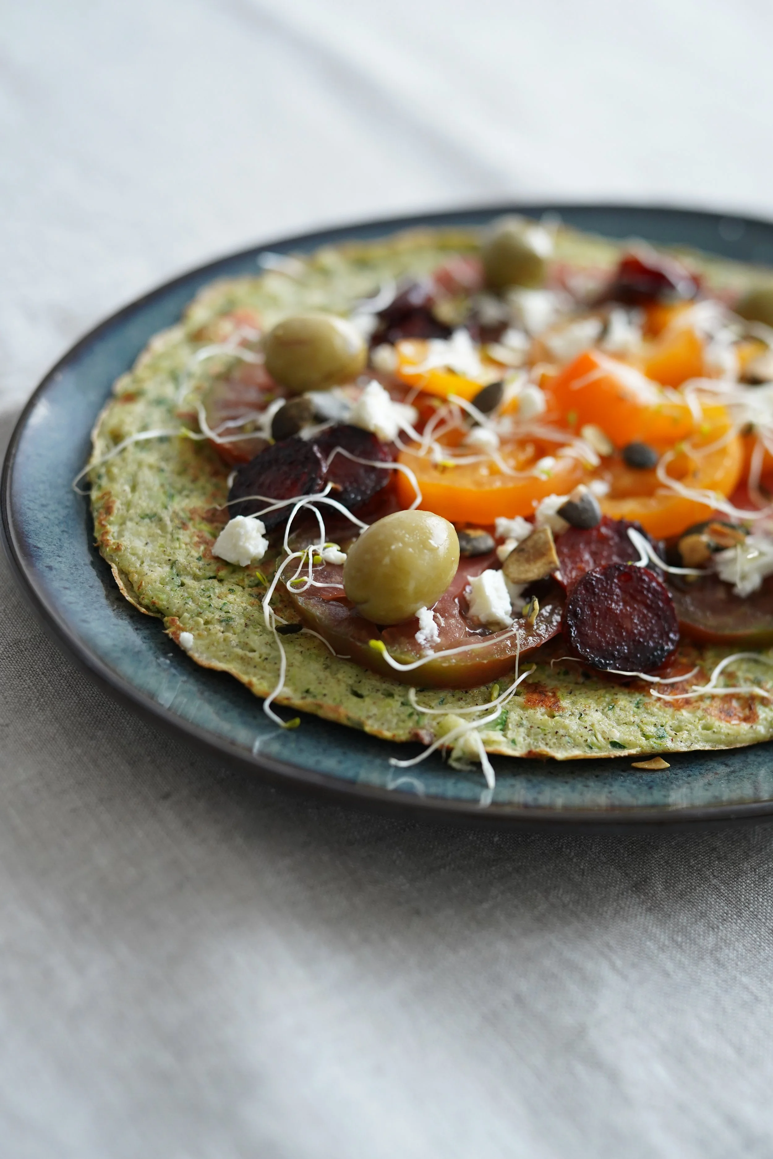 Pizz’crêpe à la courgette