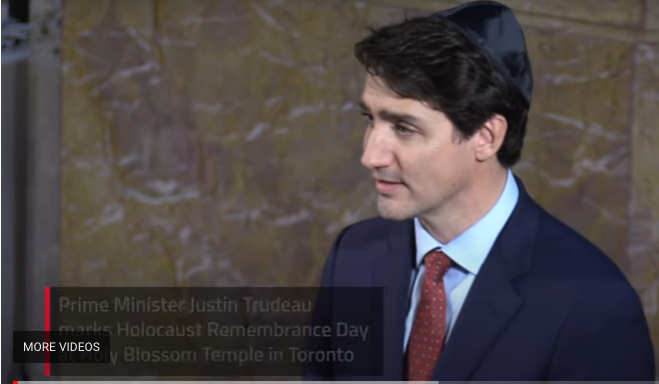 P.m Justin Trudeau Promises to keep working with initiatives such as the tailor project during his speach on the Holocaust Remembrance Day