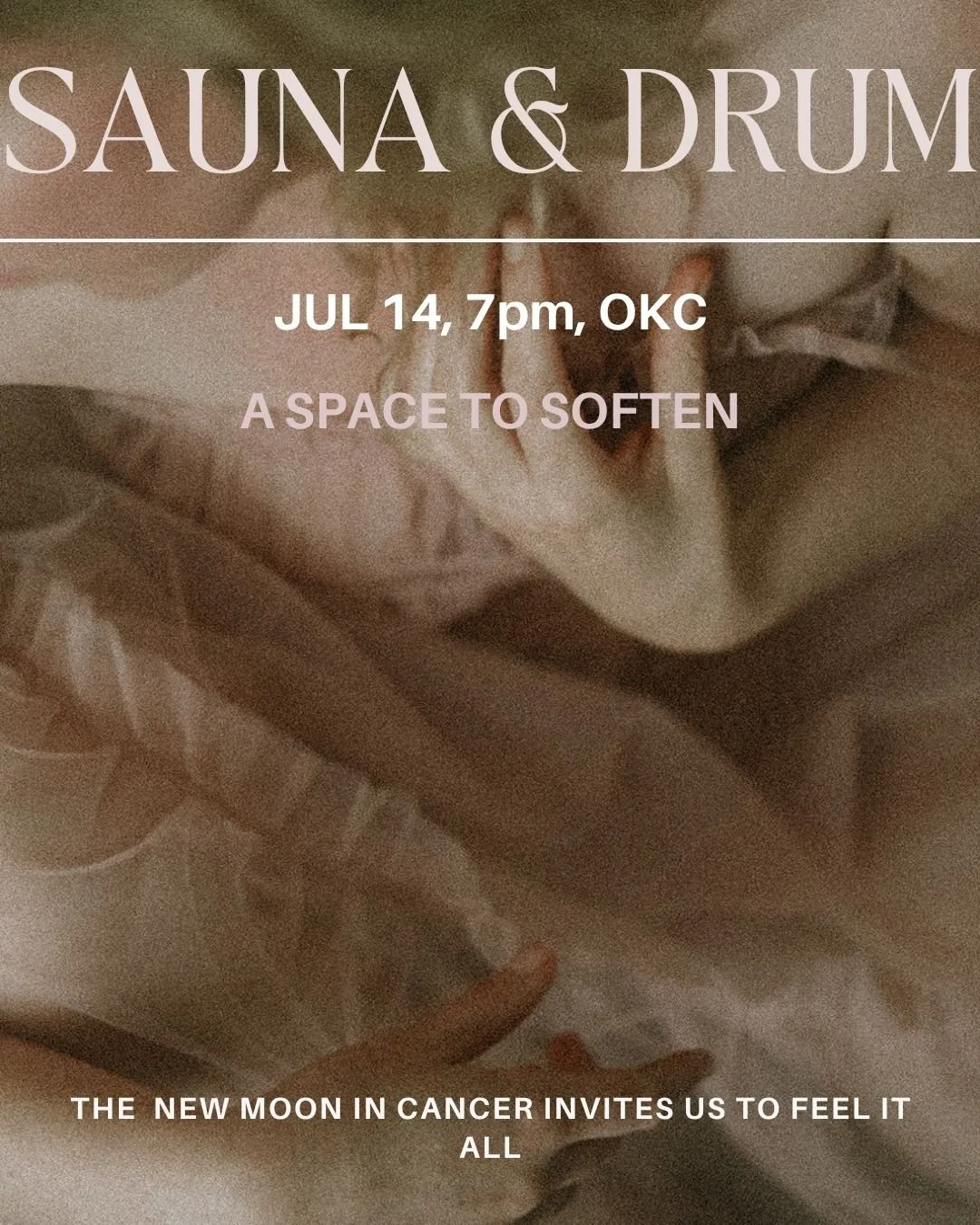 New Moon in CANCER Sauna & Drum Circle