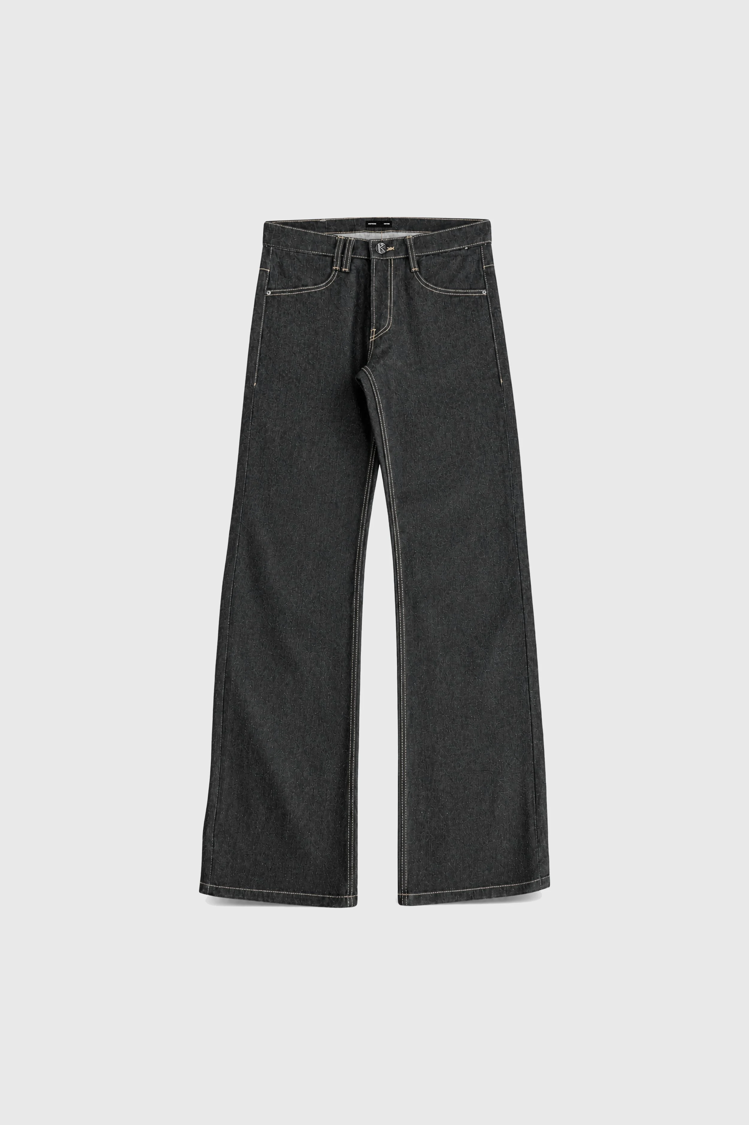 UNiFORM NO.2 LOW RISE BOOT CUT (Raw Black)
