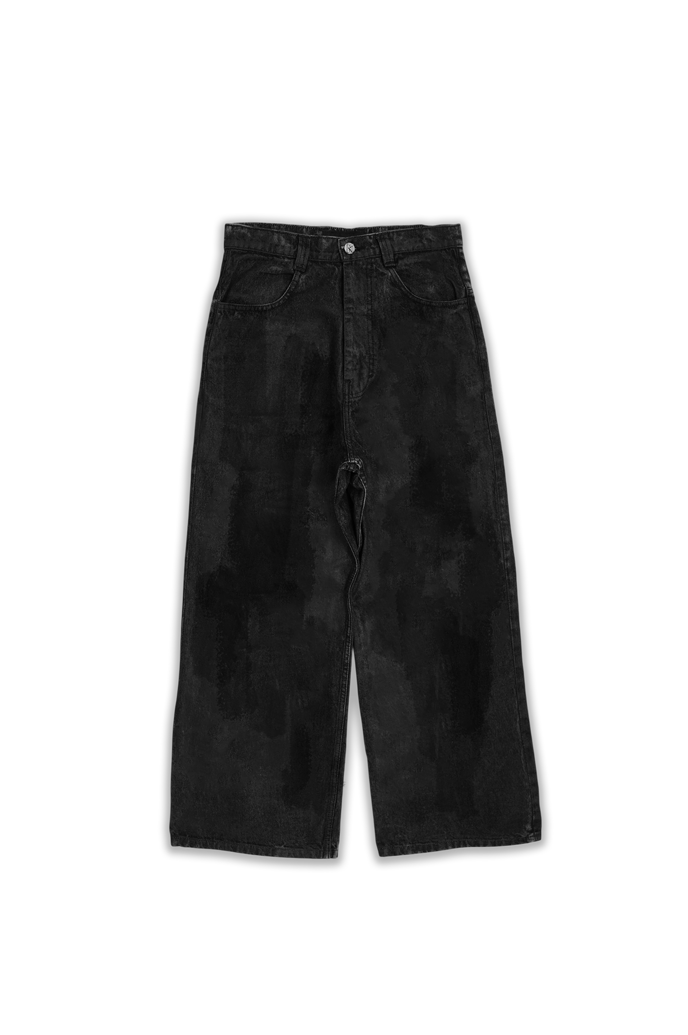 UNiFORM NO.3 BAGGY FLARED (BLACK COATED)