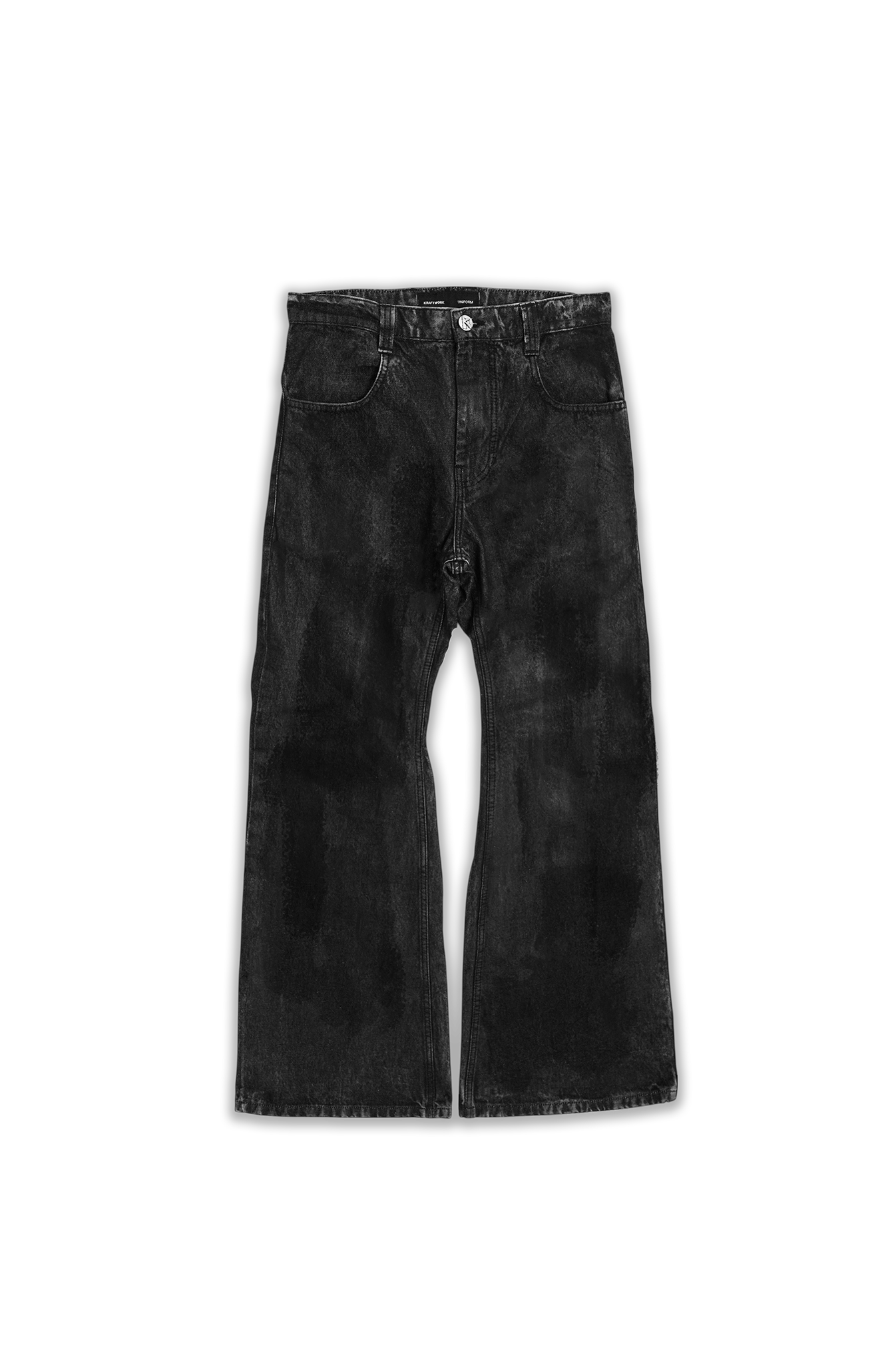 UNiFORM NO.1 SLIM FLARED (BLACK COATED)