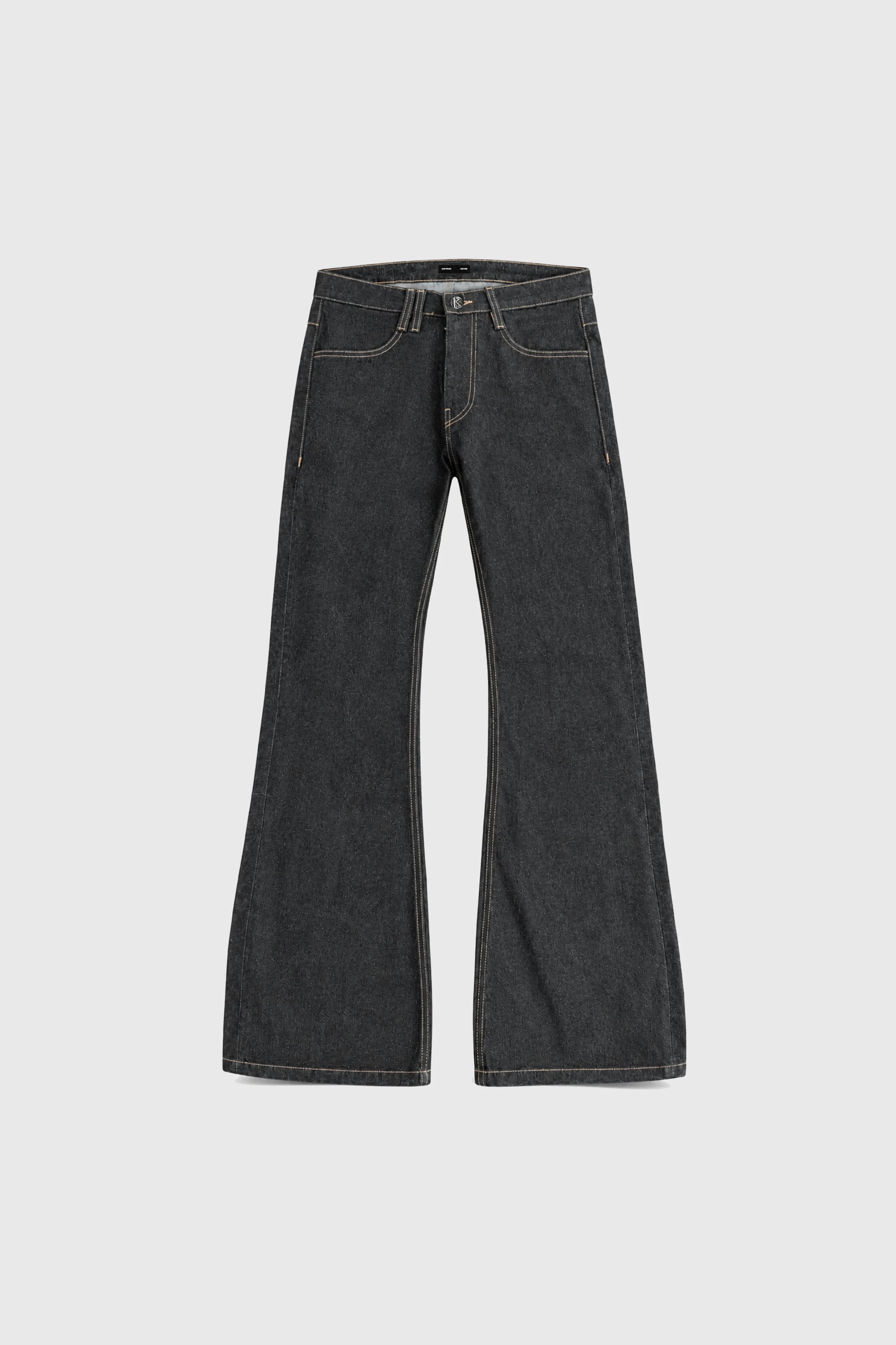 UNiFORM NO.7 RELAXED BOOT CUT (Raw Black)