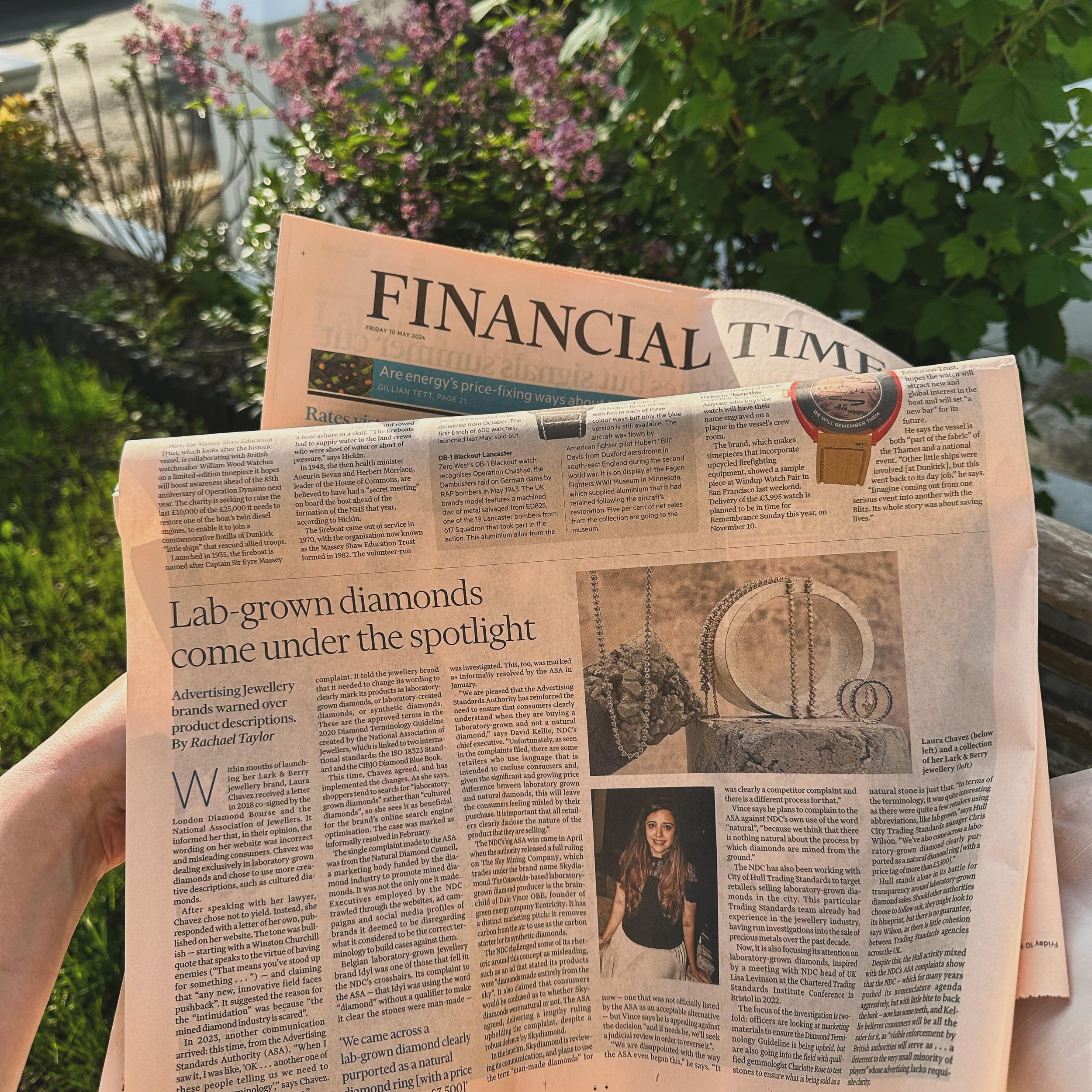 Writing about lab-grown diamond terminology in today&rsquo;s @financialtimes&hellip; or should I say laboratory-grown diamonds? Definitely not cultured diamonds, that&rsquo;s for sure 😉💎 

Industry bodies including @onlynaturaldiamonds and the @ukn