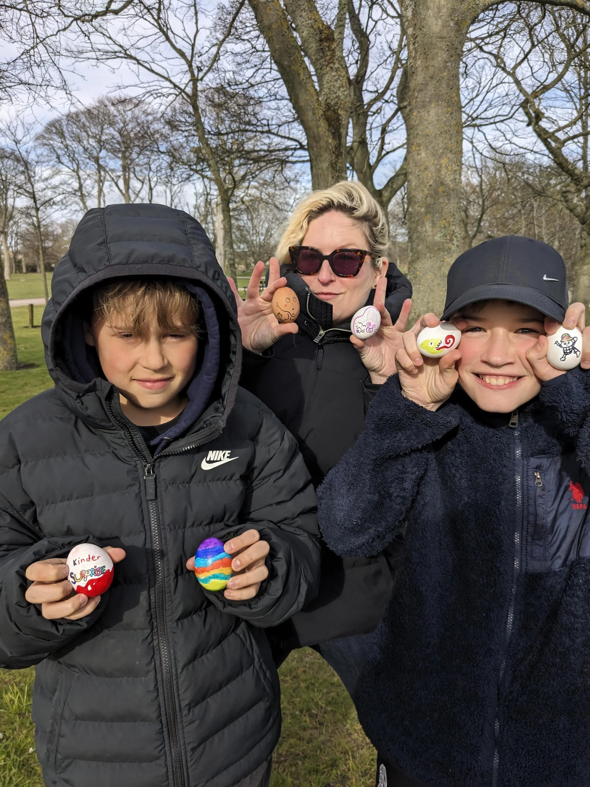 April fun in the sun ☀️ 

Epic road trips, walks in the Highlands, rolling eggs (IYKYK), bluebell hunts, flirting with a robot in Geneva, birthdays at Brutto. Not pictured: eldest child locked in intense GCSE studies.