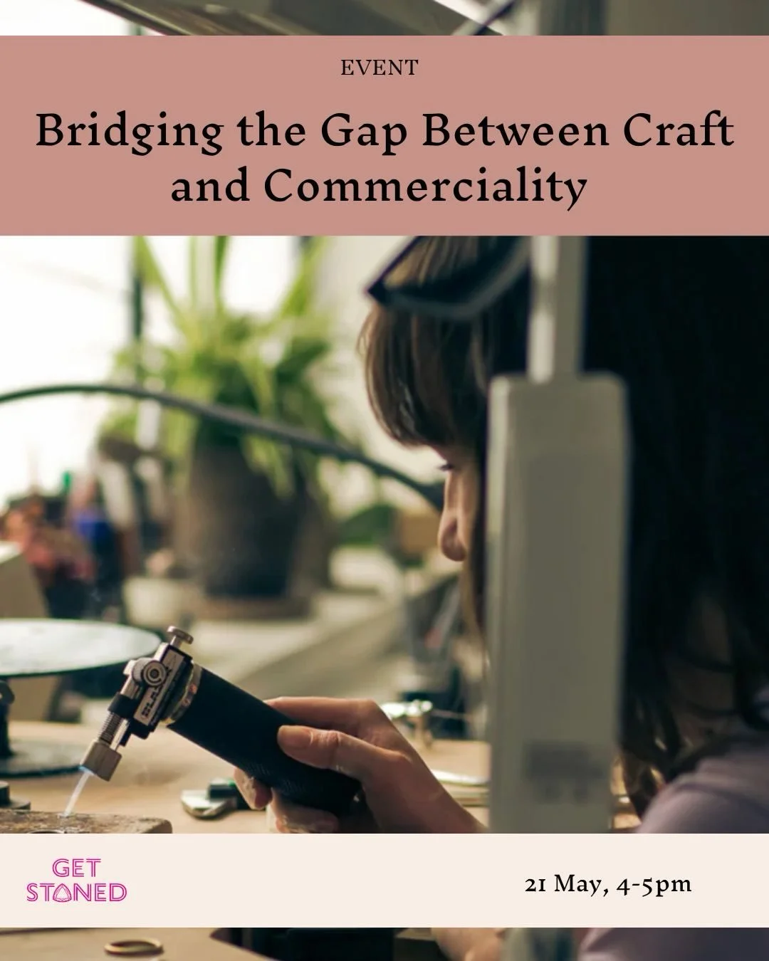 If you are in Brighton for @getstonedfair please do join @shimell_madden co-founder and designer Emma Madden and I for a discussion on balancing craft and creativity with commerce. 

We&rsquo;ll be discussing Emma&rsquo;s own journey with her brand, 