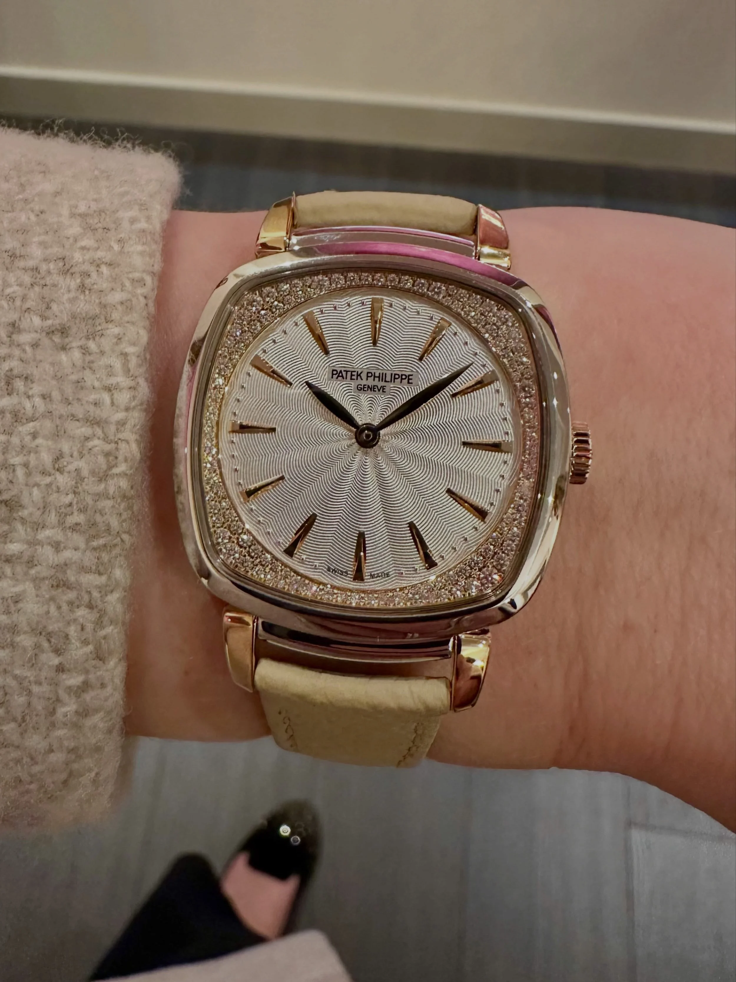 Entry level perhaps isn&rsquo;t quite the right phrase here, but at &pound;30k the brand-new Gondolo Ladies First watch is @patekphilippe&rsquo;s most accessible gold women&rsquo;s watch. 

And yes, I hear myself. And yes, it&rsquo;s quartz (but Pate