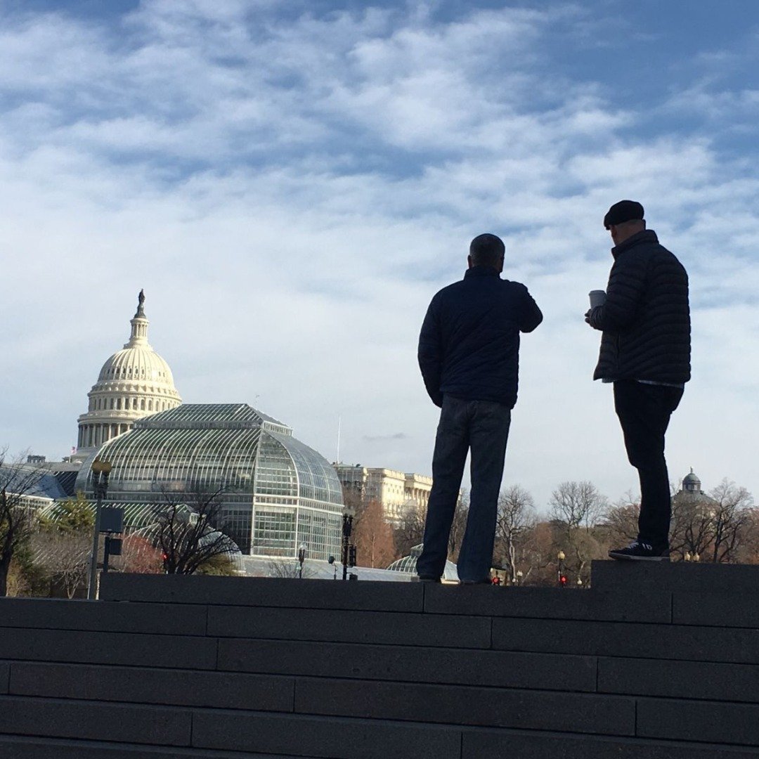 EMS Memorial Monday: The site selection process in Washington, D.C. has involved members of the board visiting hundreds of potential locations for the National EMS Memorial. 

This photo shows Vice President Orsino (left,) and Director Robinson (righ