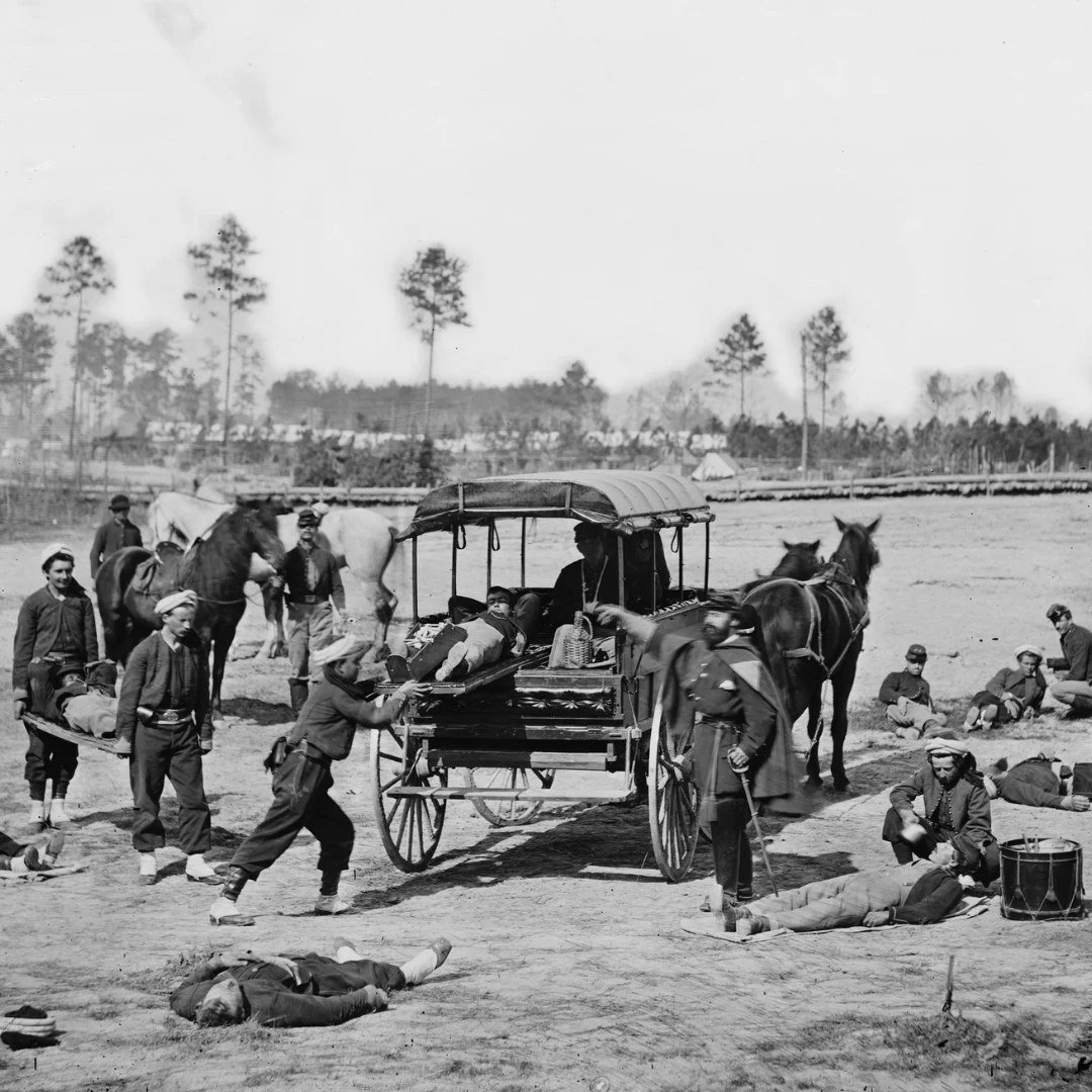 Throwback Thursday: For more than 150 years, EMS has been the first line of defense &quot;so others may live.&quot; This image is from the Library of Congress Prints and Photographs archives and shows an American Zouave ambulance crew demonstrating r