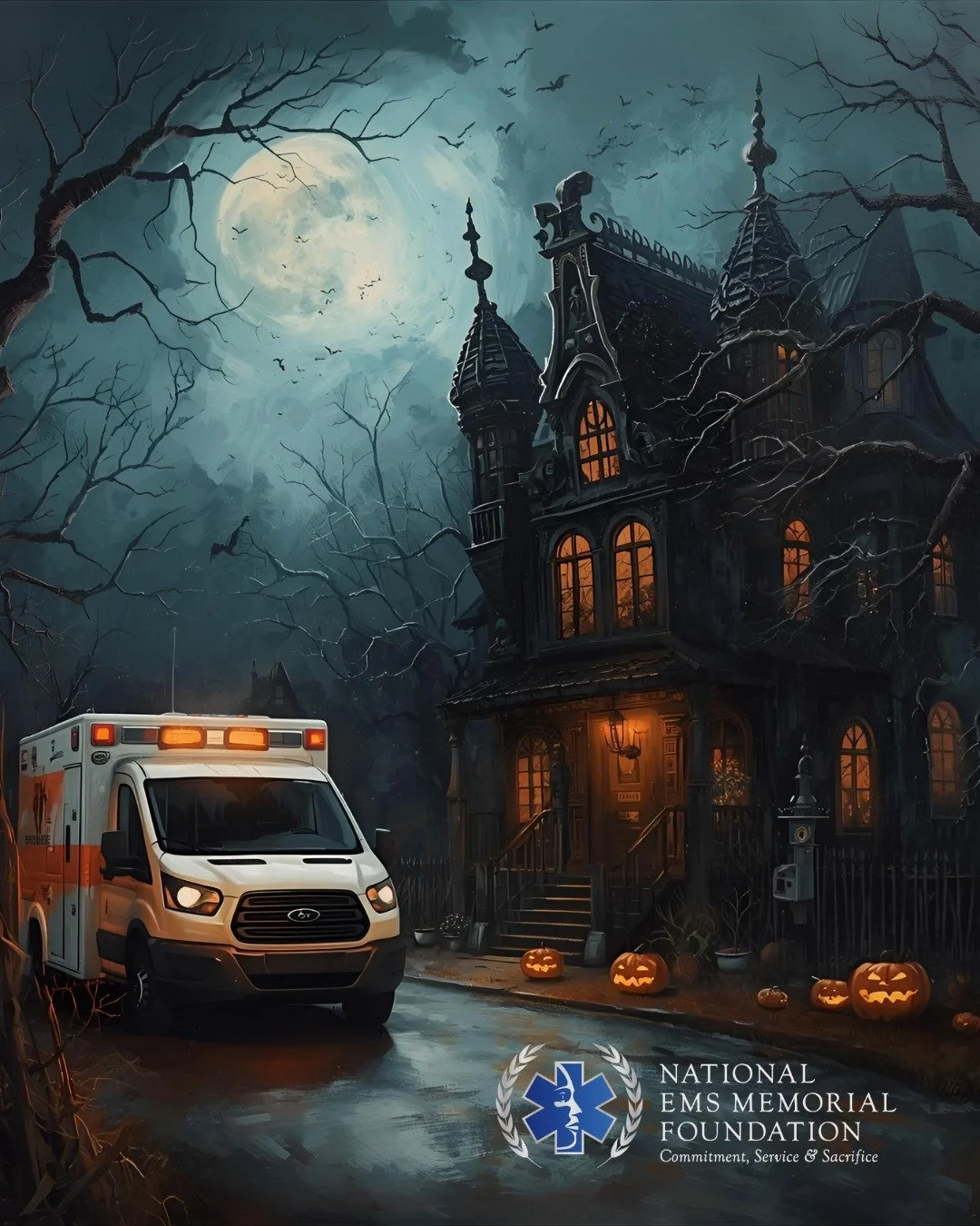 Happy Halloween to our EMS providers and their families. 
Stay safe out there. 🎃👻
 #emsmemorial