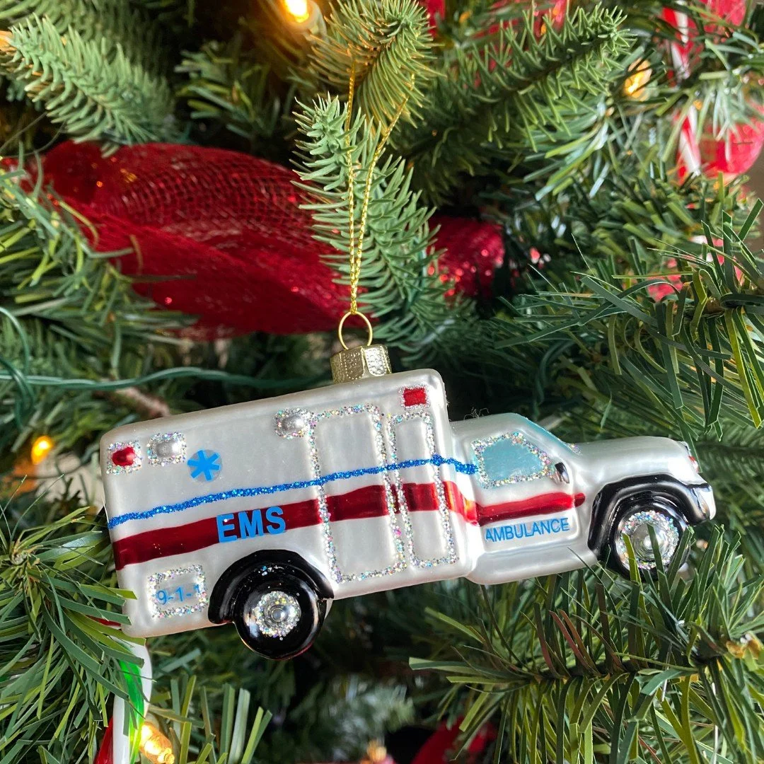 Tis the season! One of our followers sent in this pic of their EMS themed ornament. Do you have any EMS related items on your tree? If so, we'd love to see them. Post your pics on social media and tag us, or DM us a photo and we will post on your beh