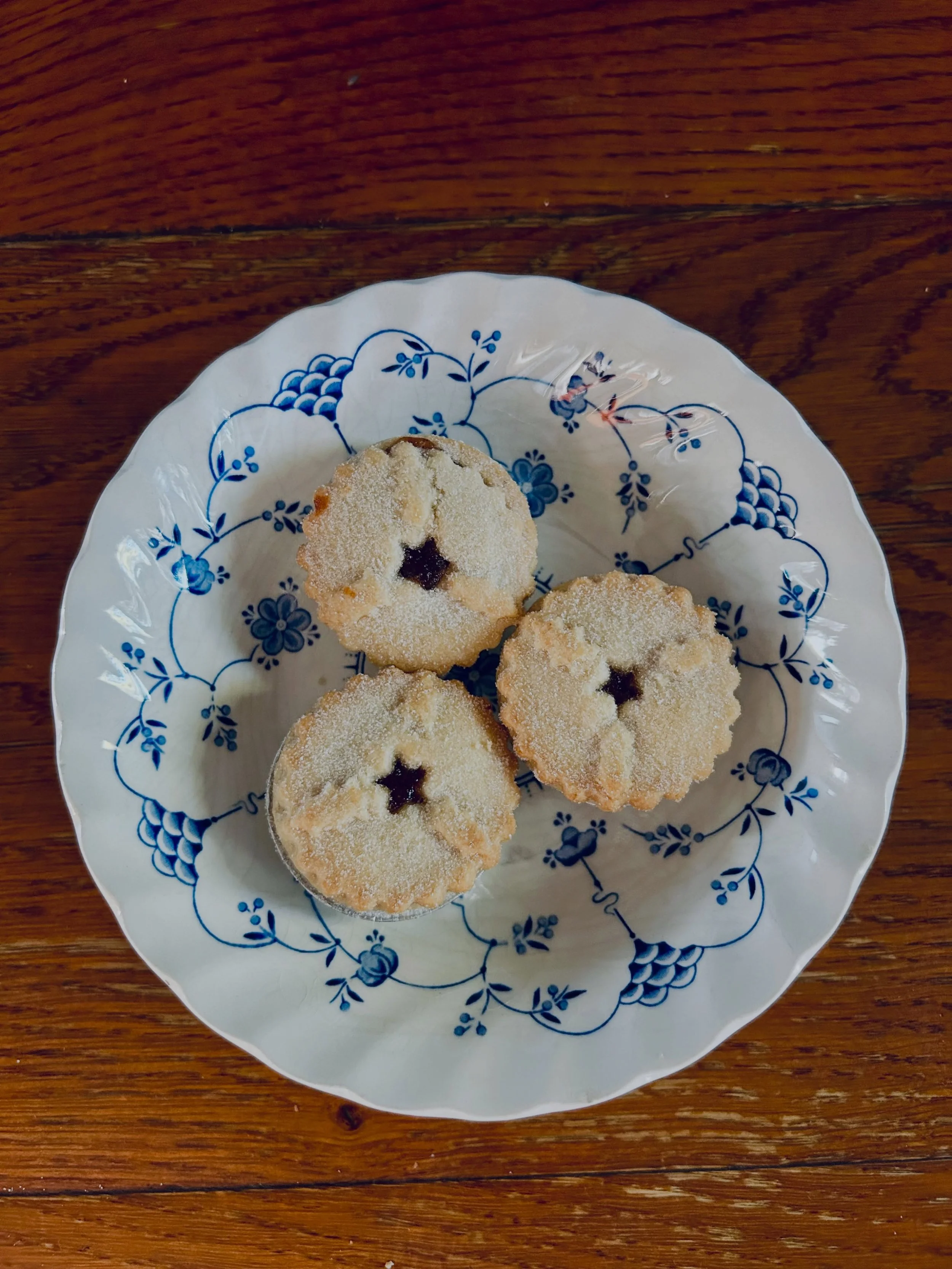 By way of balance &amp; complete transparency, next to my delicious bowl of yellow pea pasta + vegetables + olive oil from my last post, I want you to see my mince pies.

Yes, I eat to nourish my body, but I also embrace fun foods. 

Some might say I