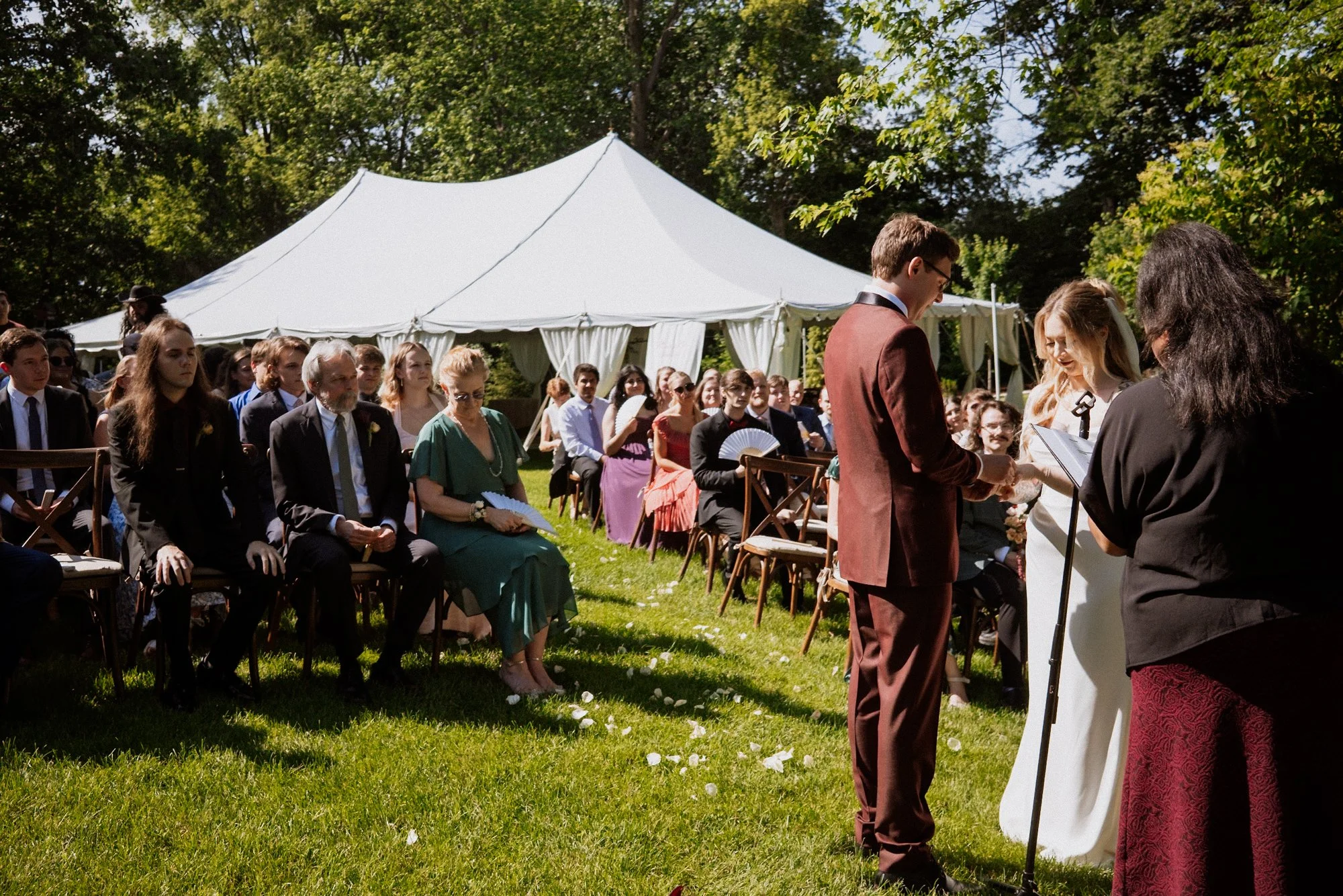 Kelly &amp; Dylan’s Intimate Backyard Wedding in Grayslake, Illinois