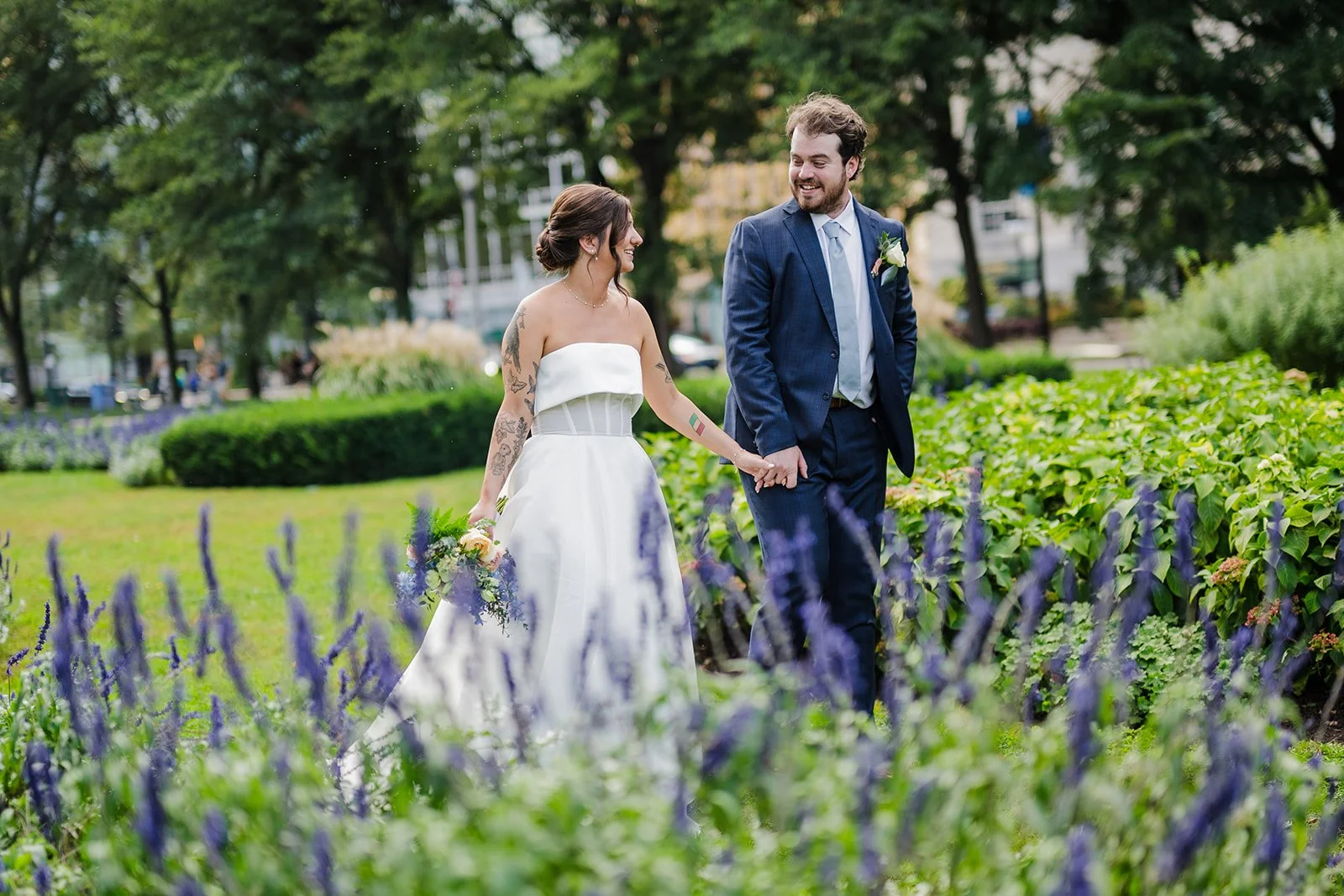 An Art-Driven Wedding Day at Bridgeport Art Center