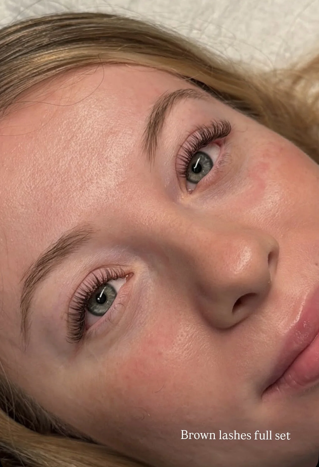 brown lashes full set