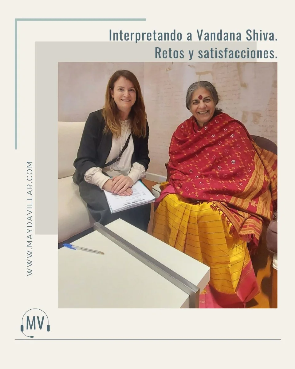 Interpretar en varias ocasiones a Vandana Shiva ha sido una experiencia dif&iacute;cil pero enriquecedora. Sus reflexiones sobre justicia ambiental y sostenibilidad exigen precisi&oacute;n y adaptabilidad al tratar conceptos complejos y referencias c