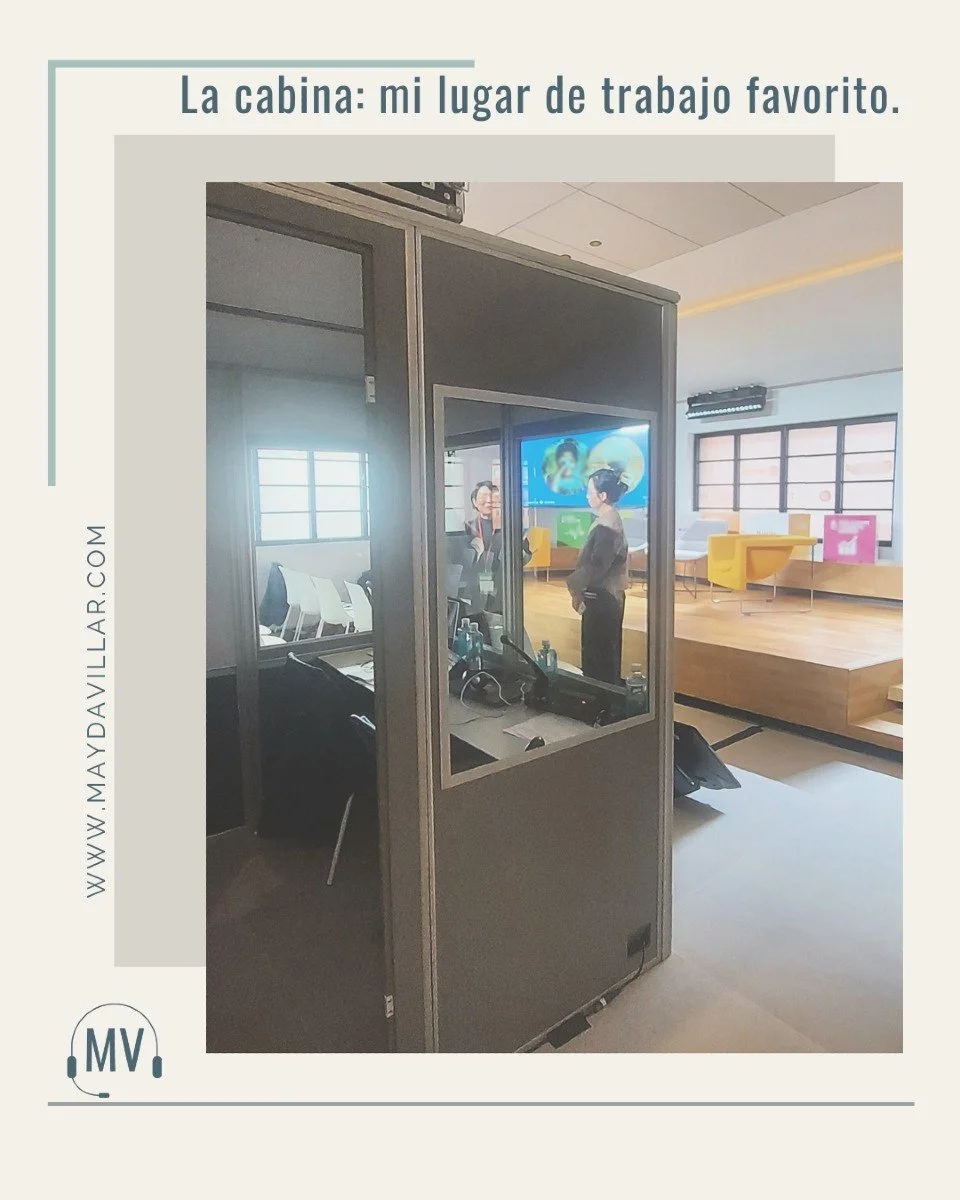 🎙️ Un d&iacute;a cualquiera en el trabajo. Siempre feliz de entrar en cabina.

🎧 #Interpretaci&oacute;nSimult&aacute;nea #Interpretaci&oacute;nDeConferencias #1nt