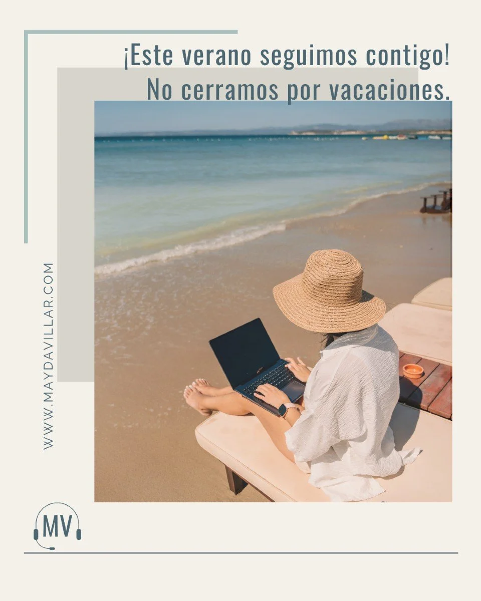 &iexcl;Este verano seguimos contigo! ☀ No cerramos por vacaciones.

&iexcl;Buenas noticias! Este verano no bajamos la persiana: seguimos trabajando para ti y tu empresa. Si necesitas int&eacute;rpretes de conferencias o traductores profesionales, pue