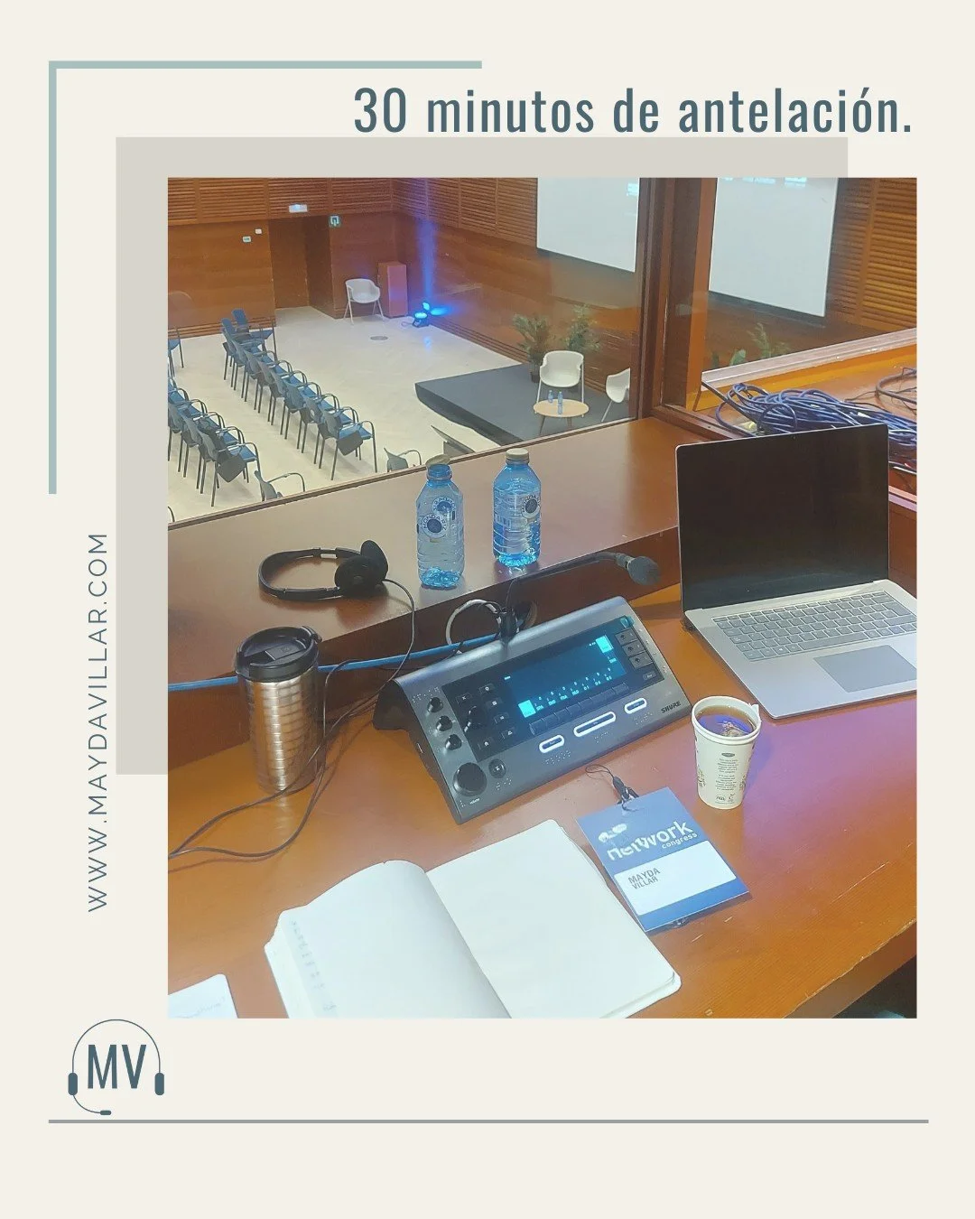 &iquest;Sab&iacute;as que llegamos 30 minutos antes a cada evento?

Aprovechamos ese tiempo para hacer pruebas de sonido, revisar que el equipo funcione y asegurarnos de que todo est&eacute; listo para que el trabajo fluya desde el primer minuto. Est