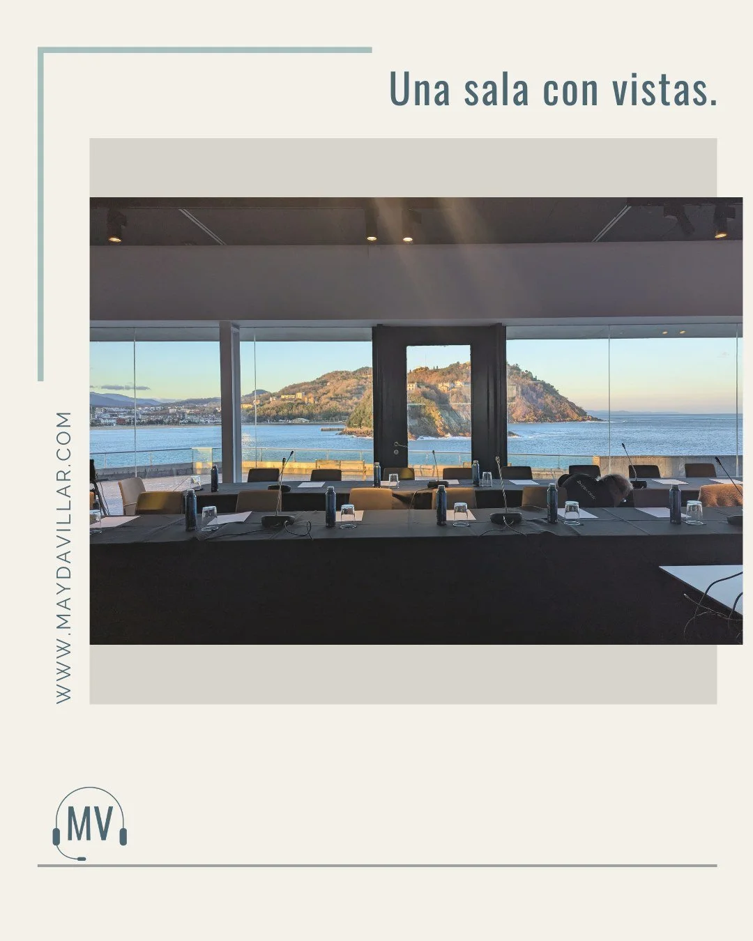 ❤️ Una sala de conferencias con vistas.

Interpretar viendo el mar es un aut&eacute;ntico lujo que esta ciudad nos ofrece de vez en cuando.

&iexcl;As&iacute; da gusto empezar el d&iacute;a! 🌊✨
 
🎧 #Interpretaci&oacute;nSimult&aacute;nea #Interpret