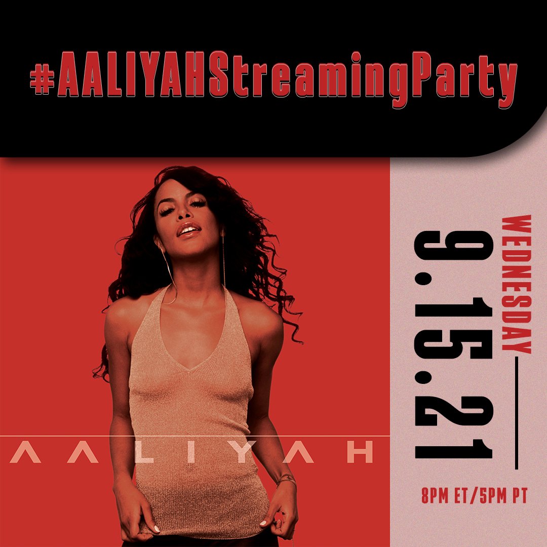 Aaliyah Streaming Party Announcement Post
