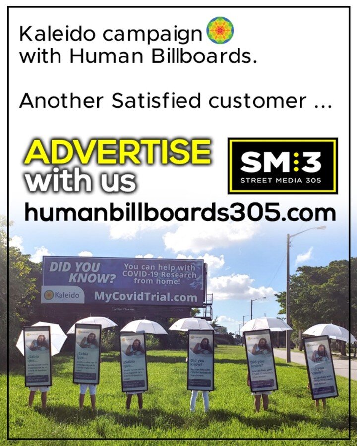 Another happy customer who chooses us again to advertise his business.
Call now you too to advertise effectively.
786-580-1722
www.humanbillboards305.com