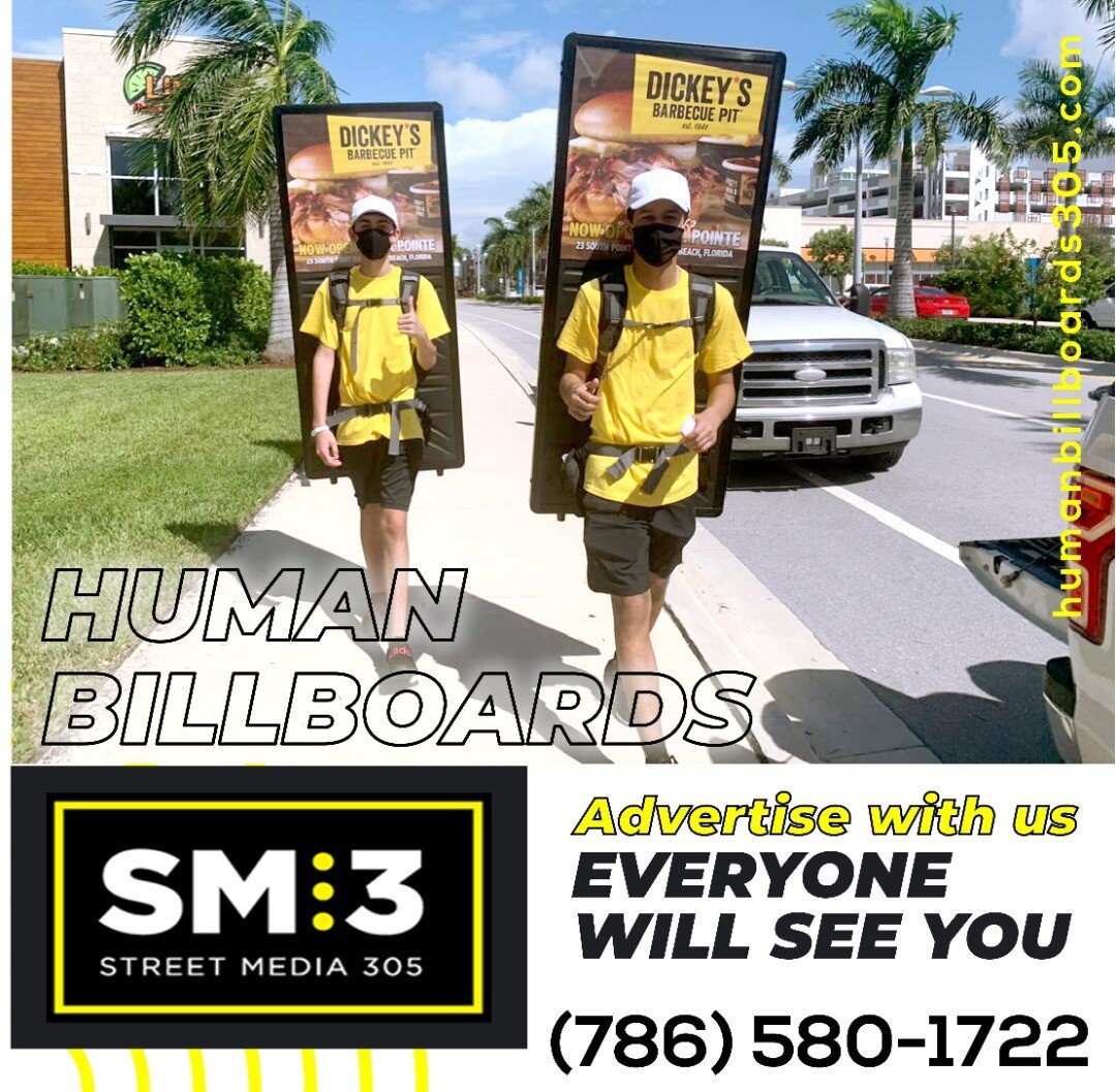 Everyone will see you!
Advertise with us: (786) 580-1722