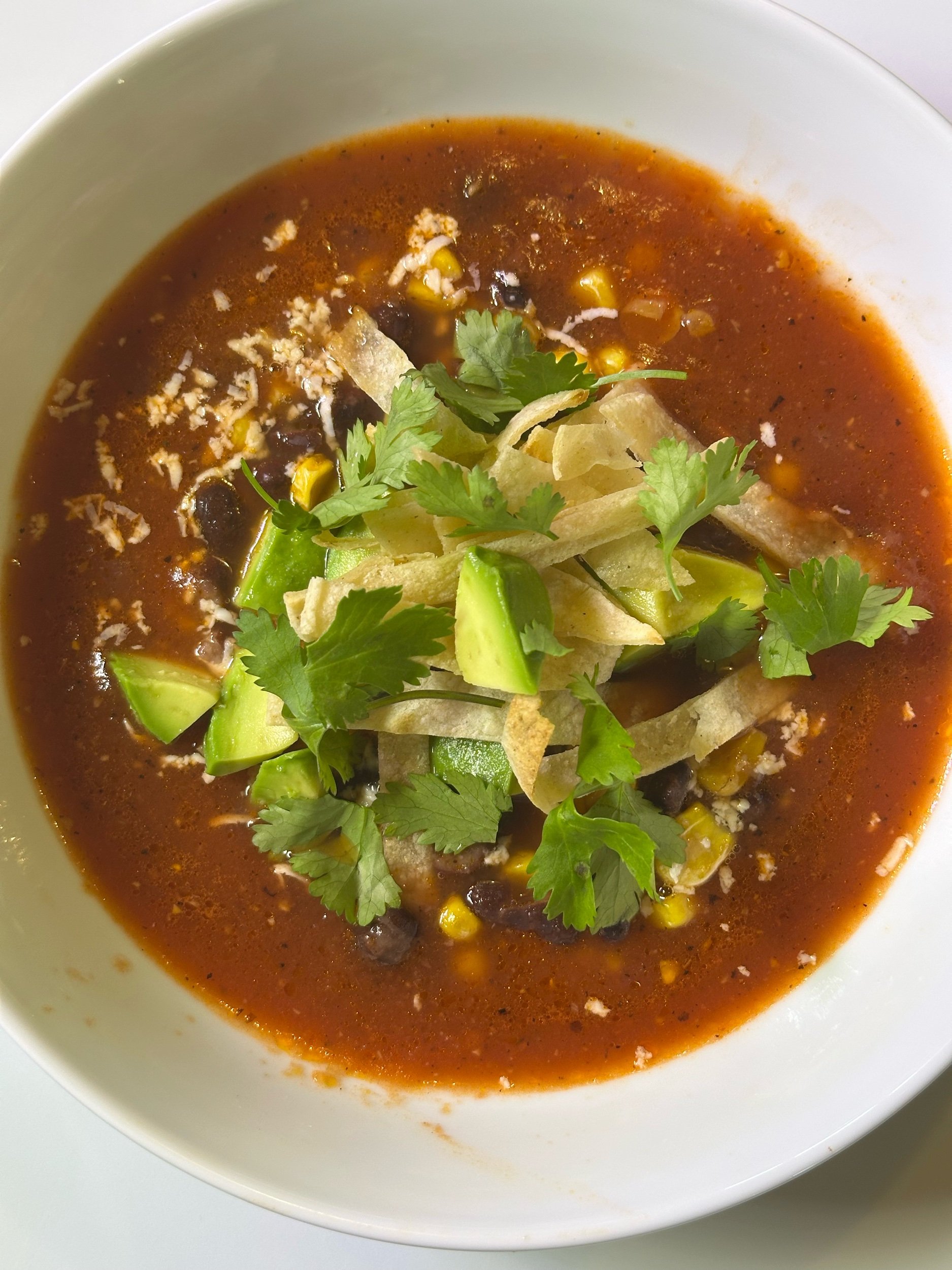 Plant-Forward and Loaded Tortilla Soup with Epazote