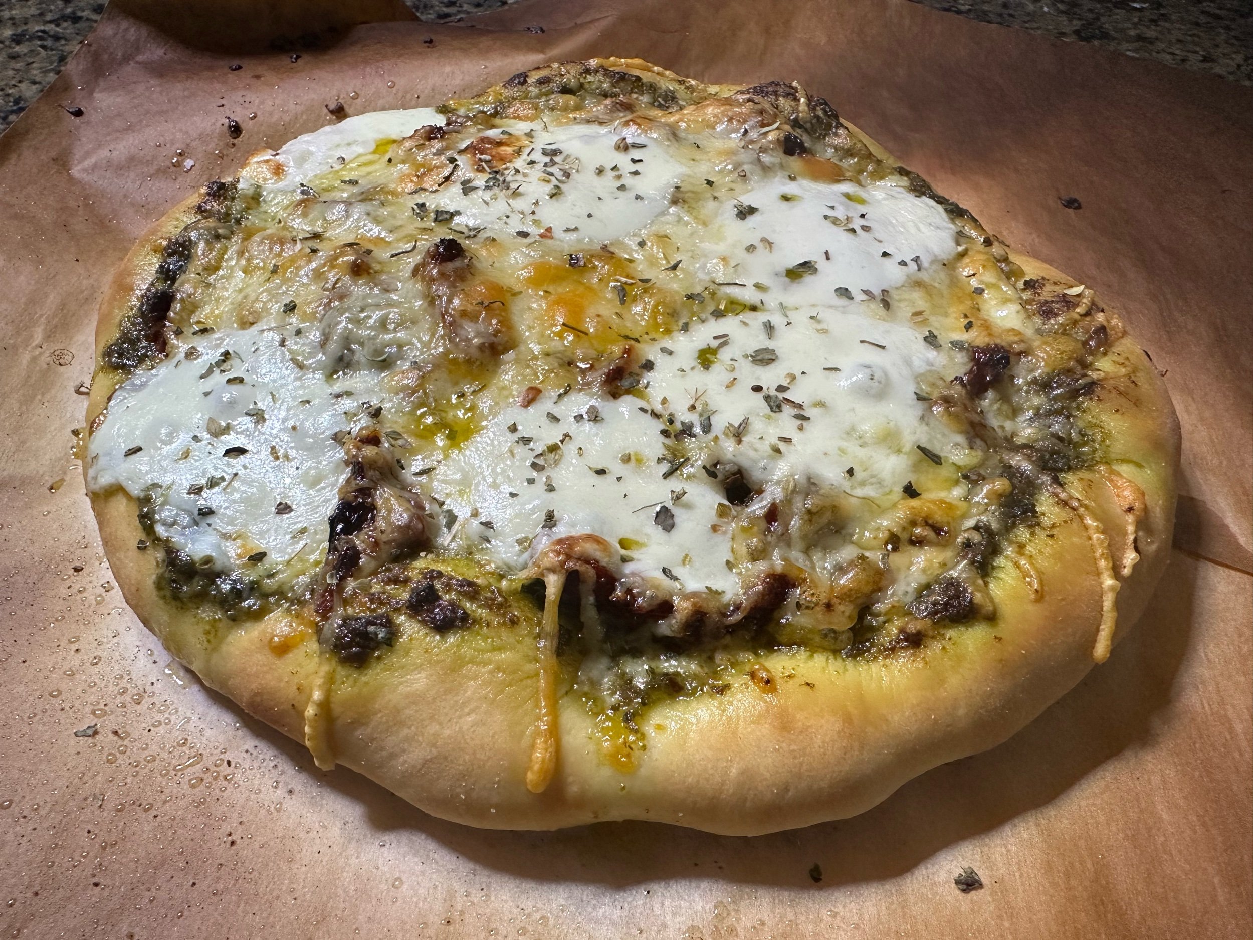 Pizza with Quick Homemade Dough