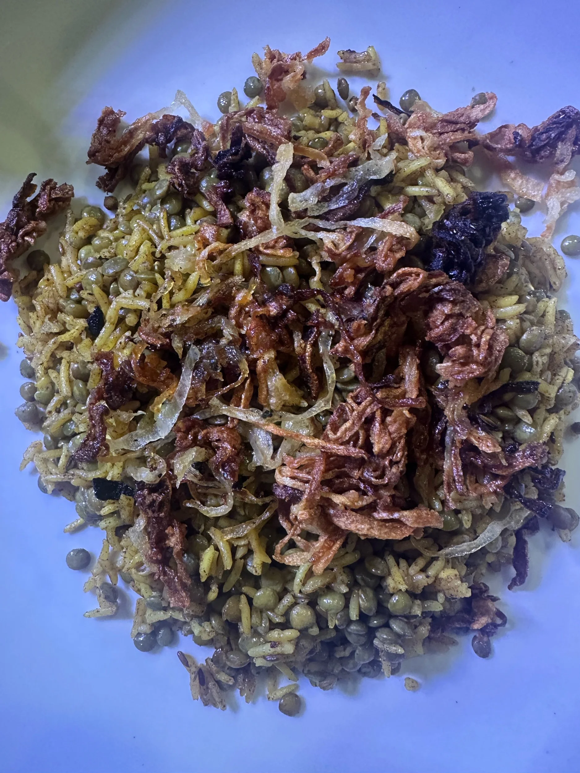 Mujaddara with Oven-Crisped Onions