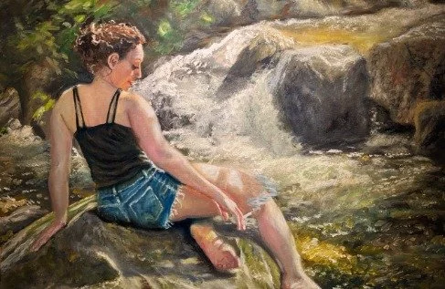 Persephone Smoking By The Lewis River