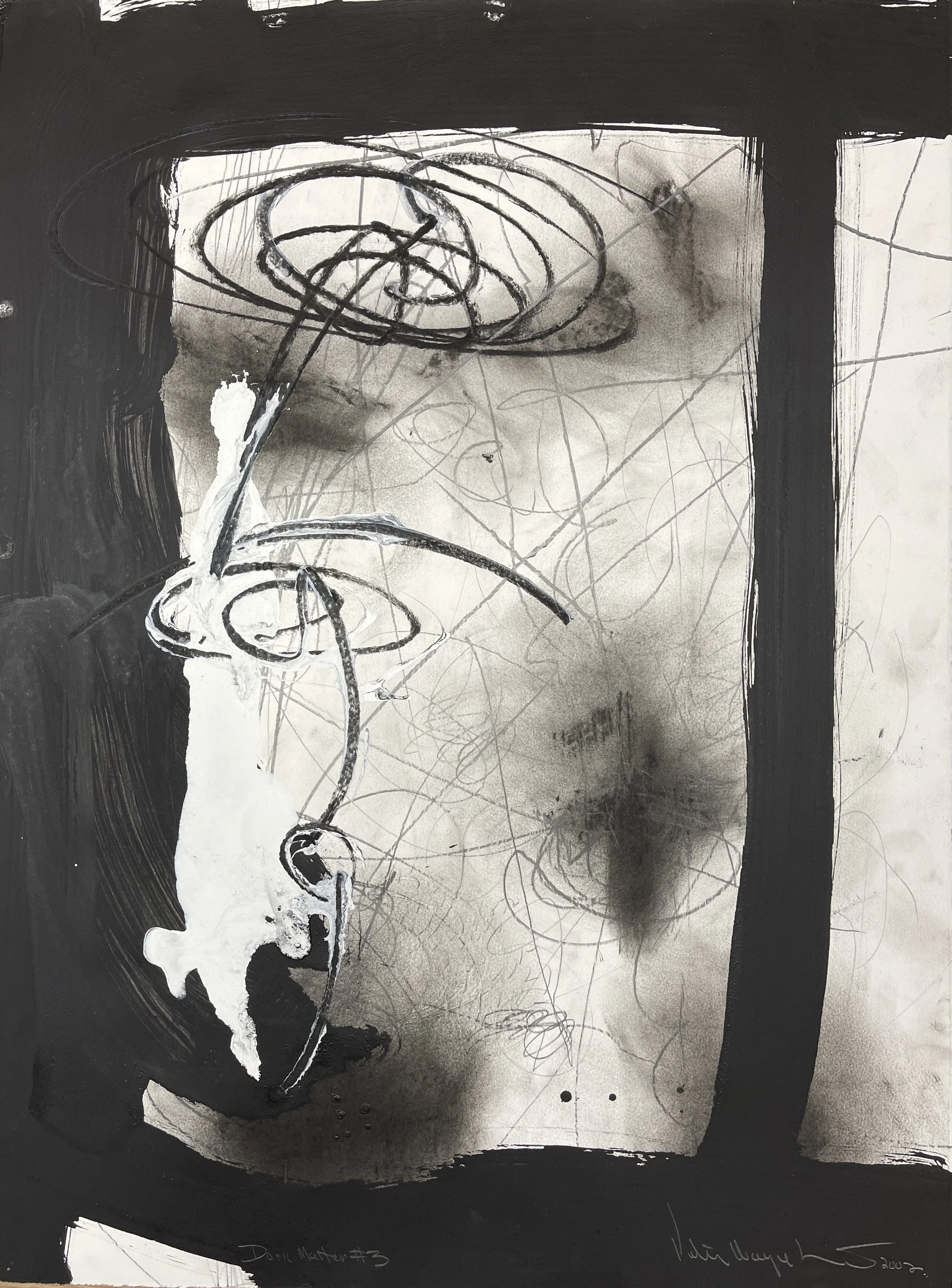Dark Matter #3,2002,30x22in,Acrylic&PencilOnRivesBFKPaper(c)PeterWayneLewis_2002_AP_DM_000003