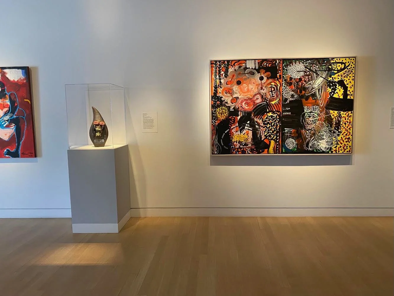 BMF, 2015, Diptych, 49 x73in, Acrylic on Linen, on display @Crocker Art Museum