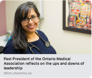  Print: Dr. Nadia Alam reflects on the ups and downs of physician leadership. 