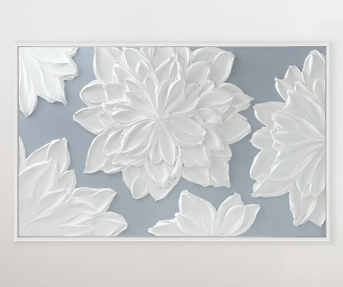 Blue and White Floral