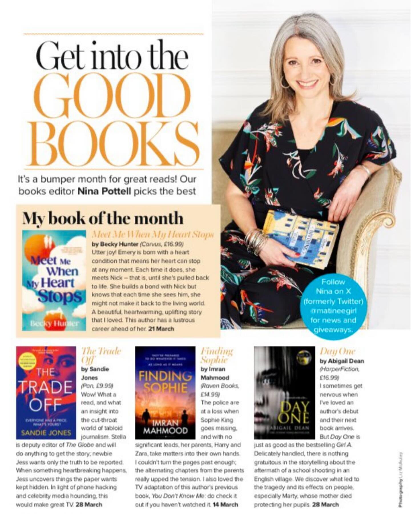 It&rsquo;s the 1st March and that means I can say, &lsquo;my new book&rsquo; is out this month! It also means that @primamag have selected their books of the month and I&rsquo;m so thrilled that #TheTradeOff has been chosen 🥰
&ldquo;Wow, what a read