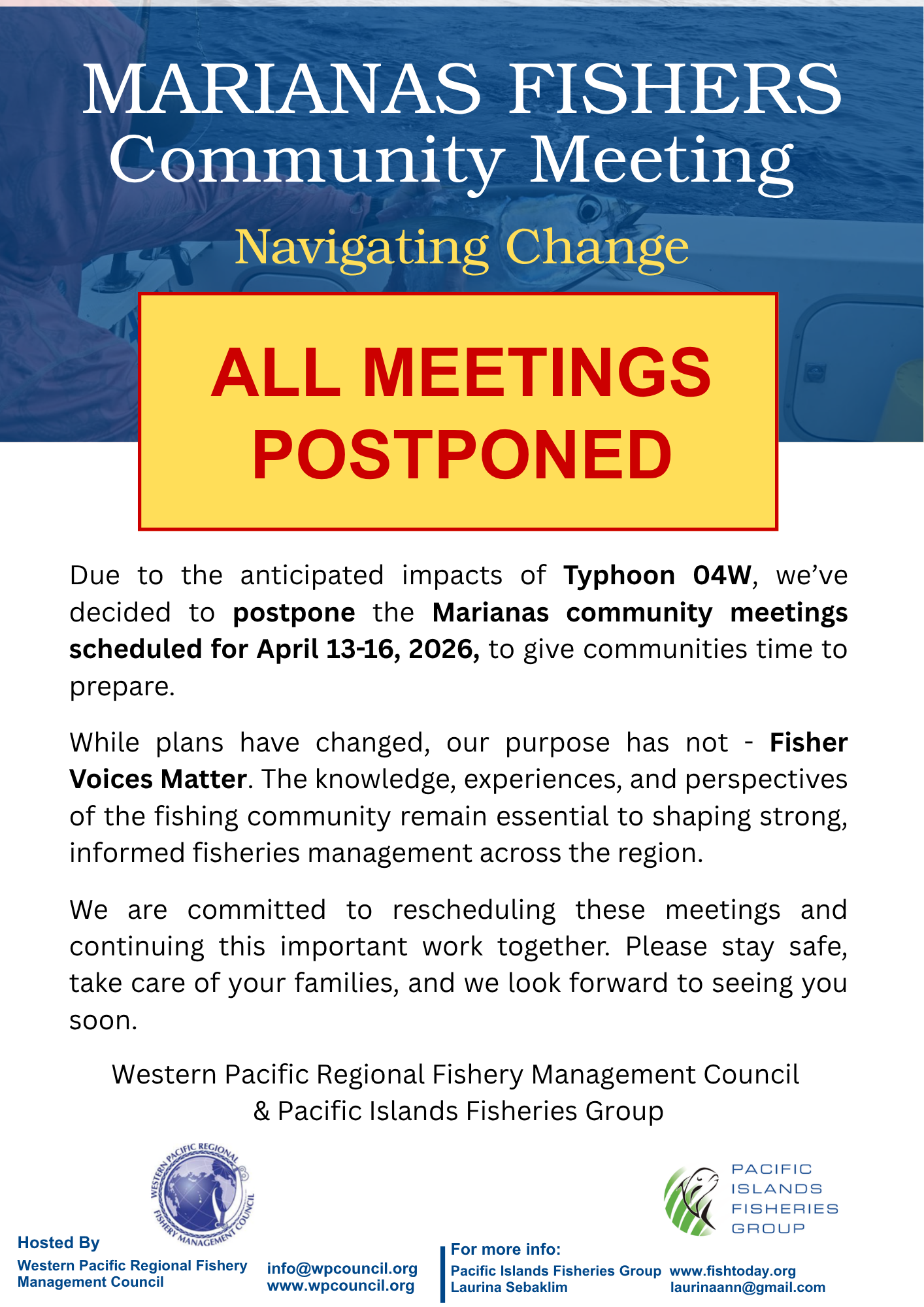 April Marianas Work Postponed due to Tropical Depression 04W