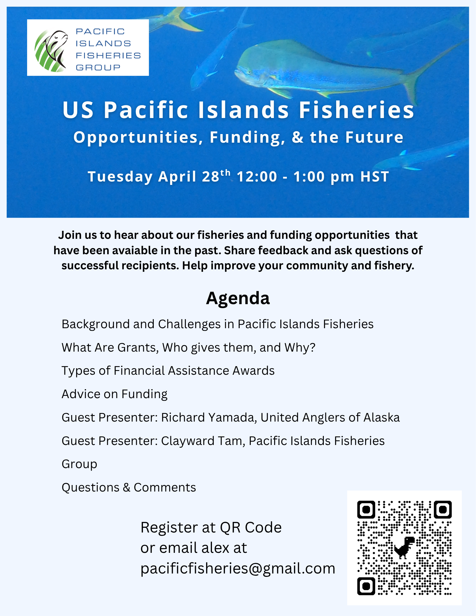 PIFG Hosts Pacific Islands Fisheries Opportunities, Funding, and Information Webinar