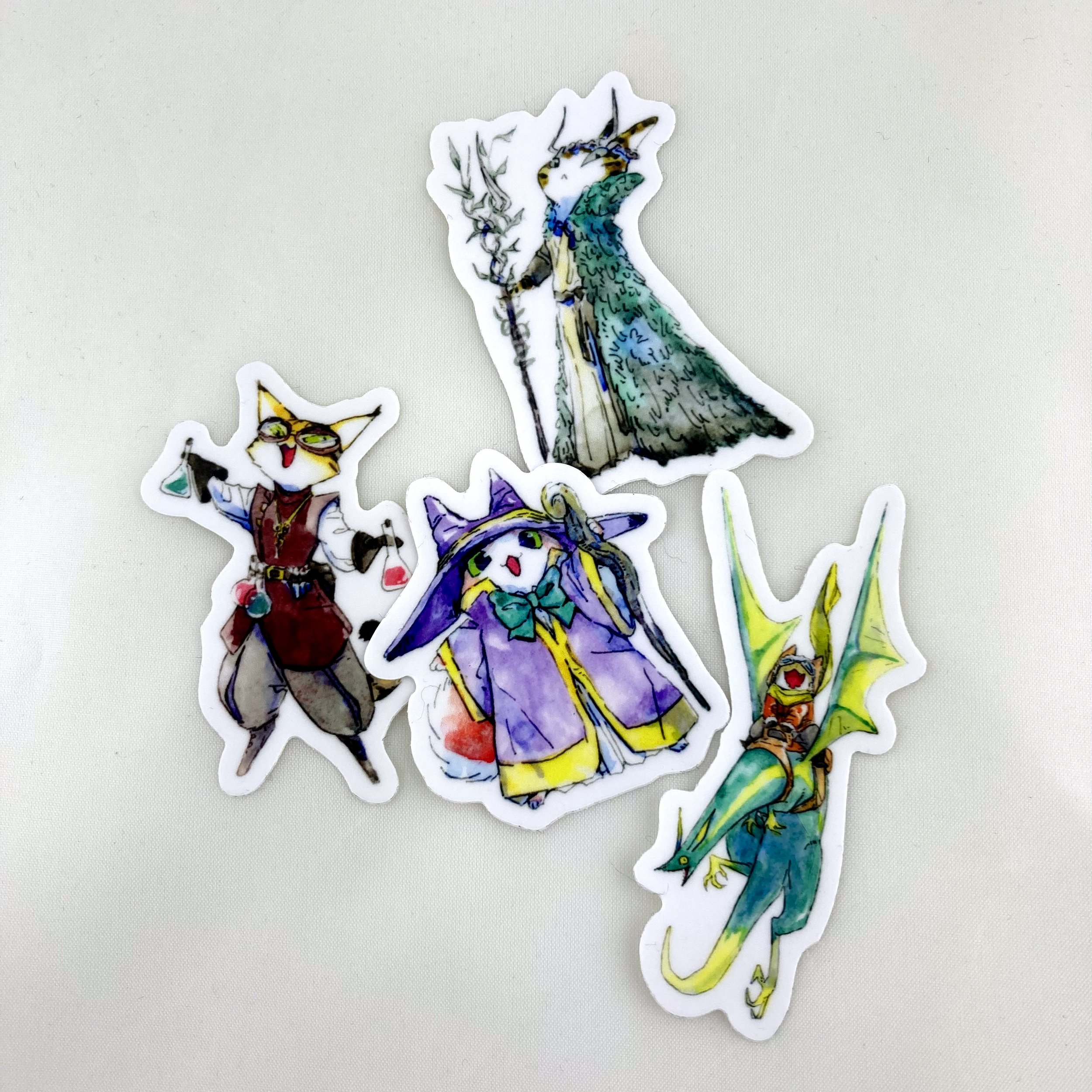 【原画一点物】Yukichi アクリル画 “THIRD EYE SMILE” Stickers — yuki tanaka | smirking cat