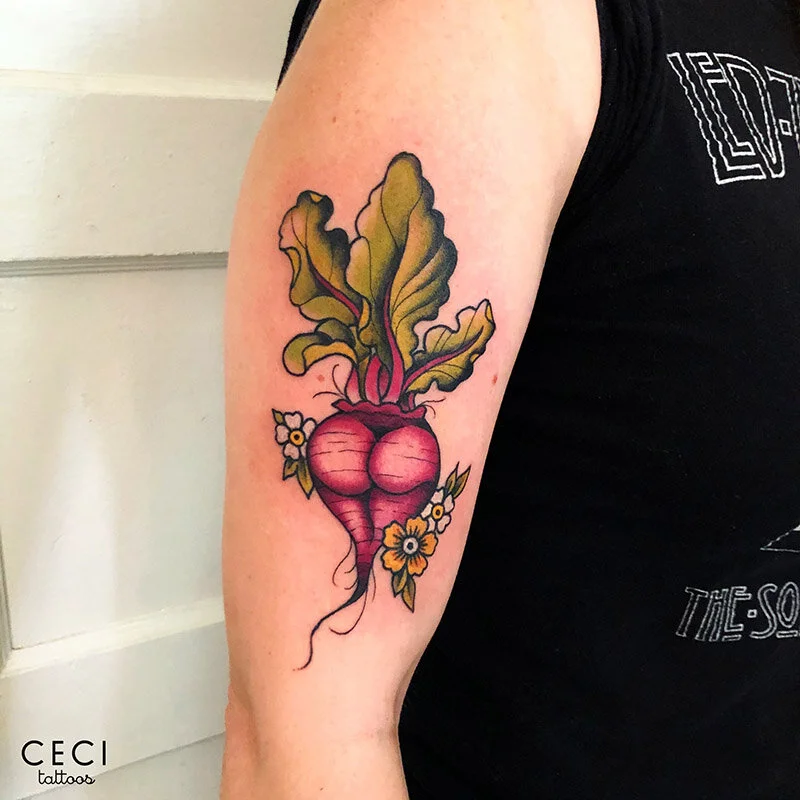 Beet it creep! Sexy beet tattoo