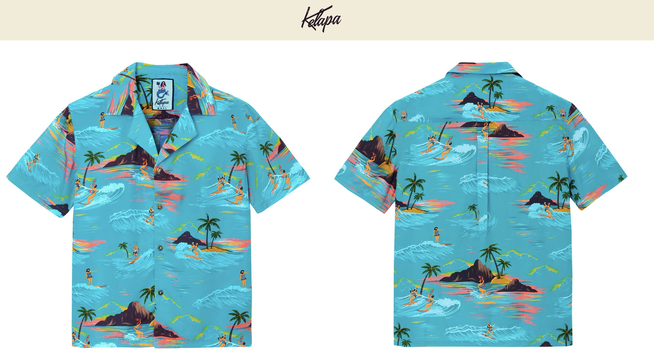 Sideshow Surf Textile Print for Kelp