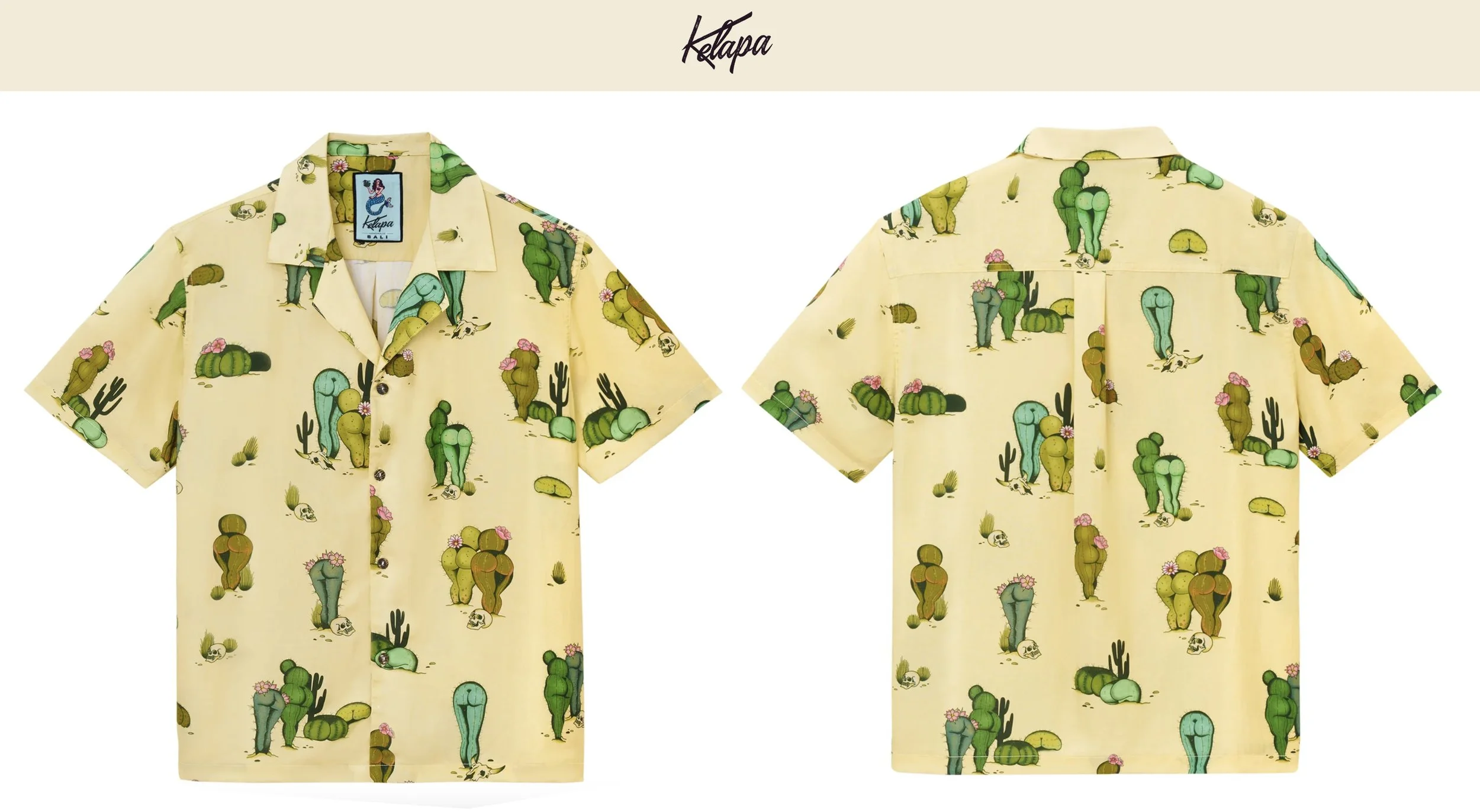 CactAss Textile Print for Kelp