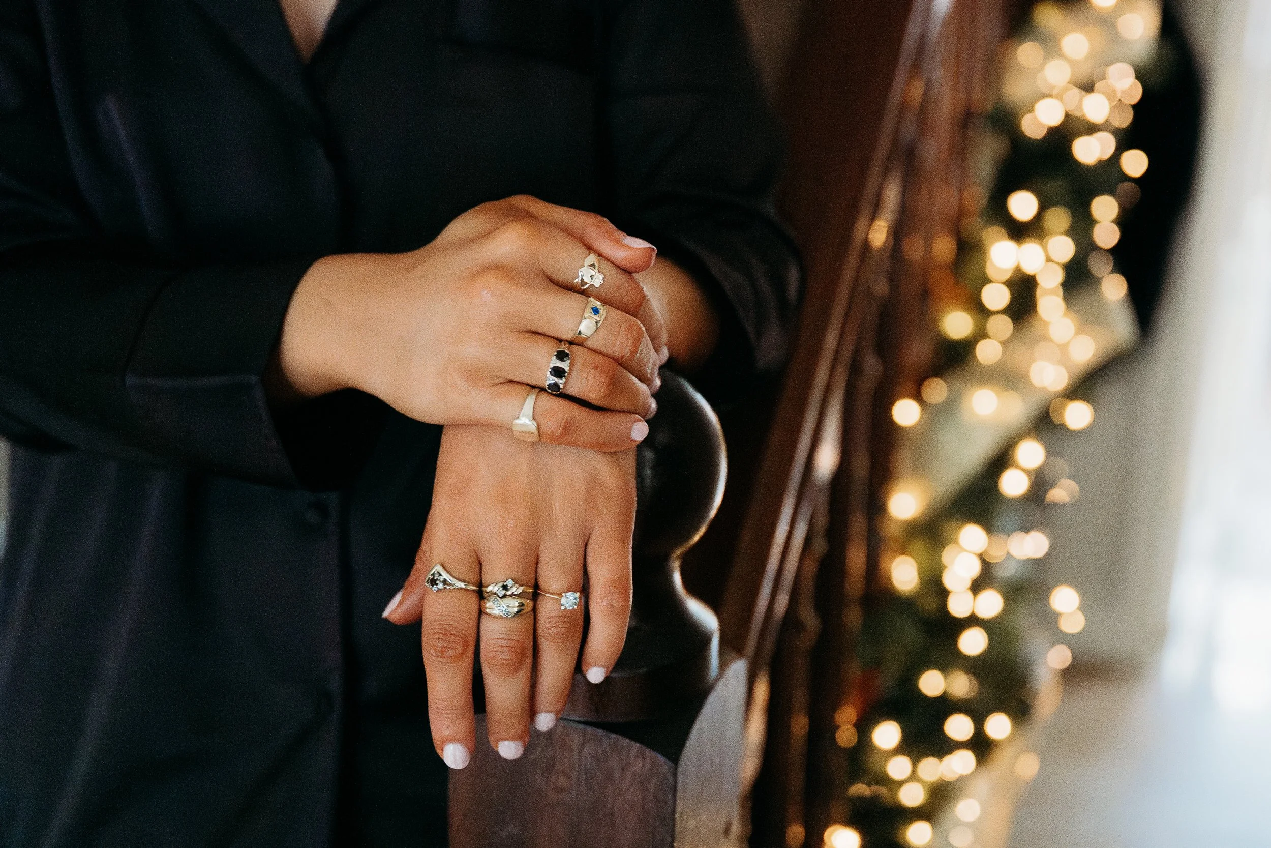 Limerick wedding photos getting ready bride's hands with rings