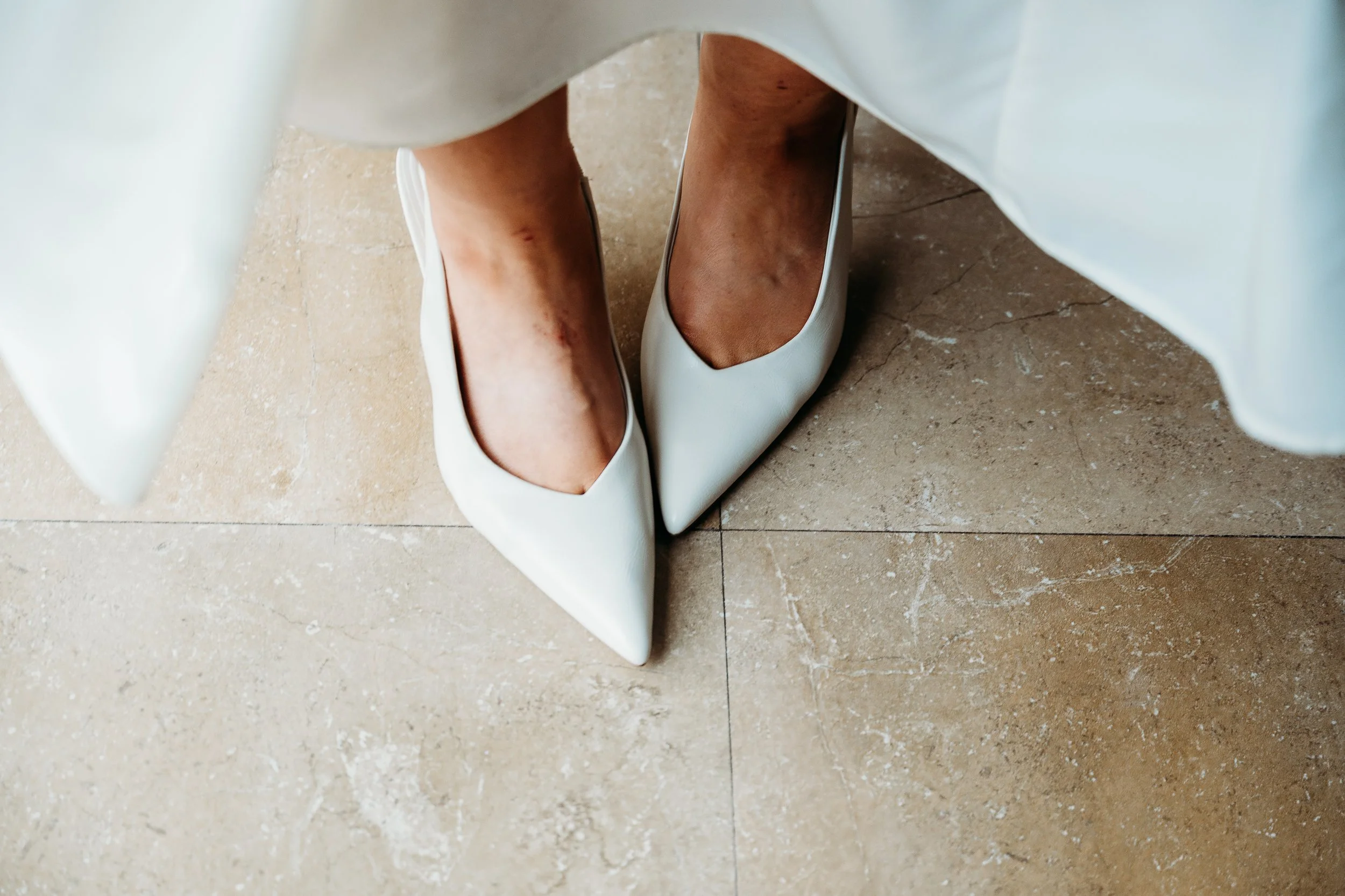 Limerick wedding photos getting ready bride's shoes