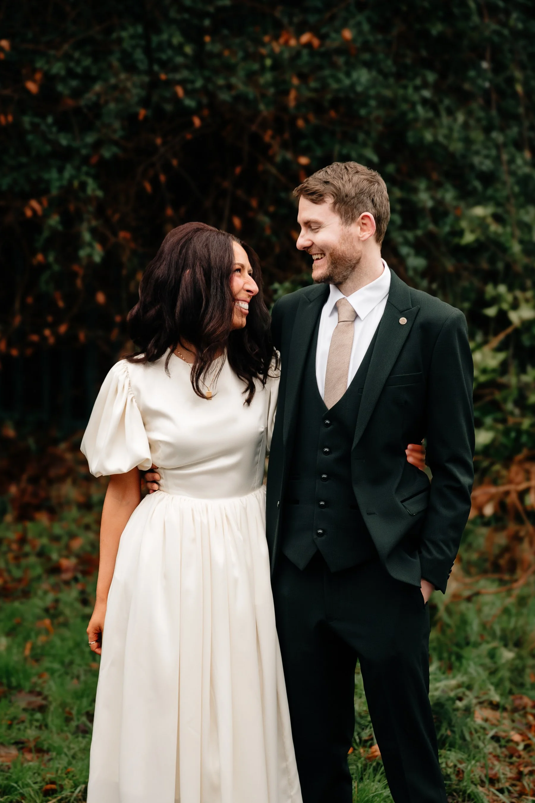 Limerick wedding photos couple's photo walking and laughing