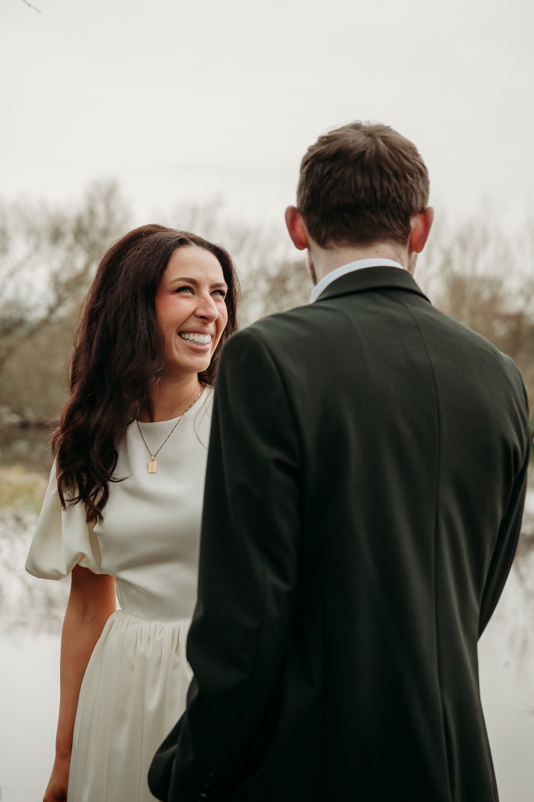 Limerick wedding photos couple's photos bride looking at groom